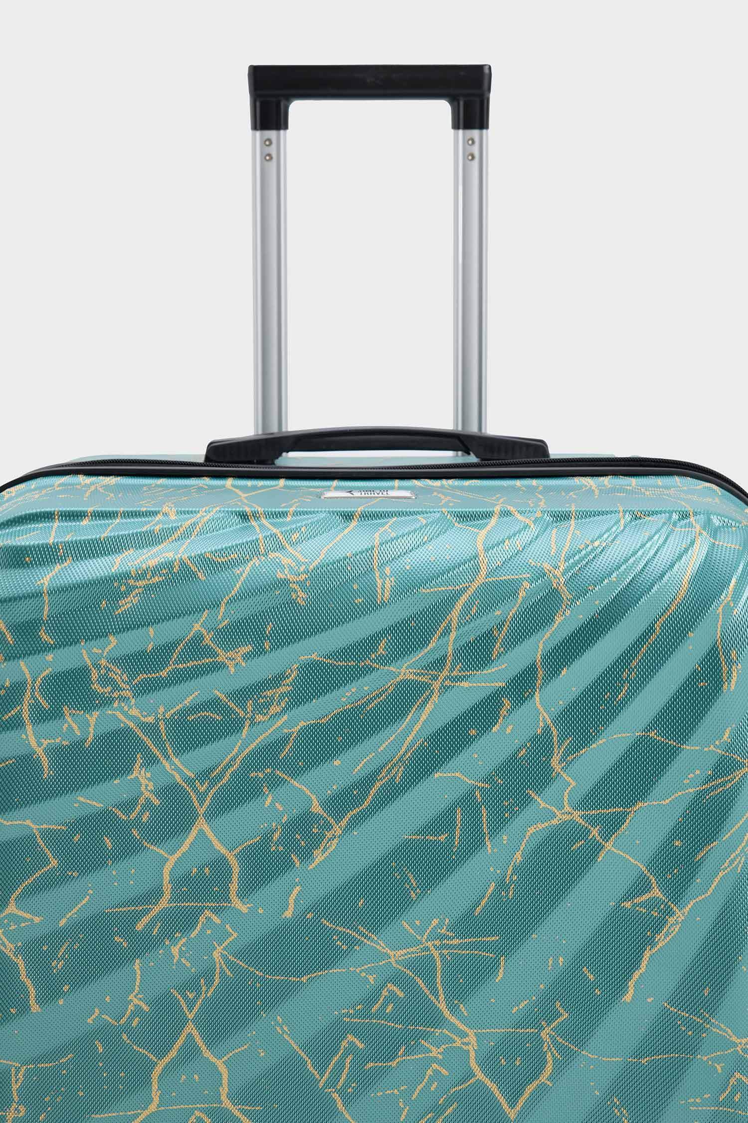 Unisex Sert Kapaklı Çekçekli Büyük Boy Valiz