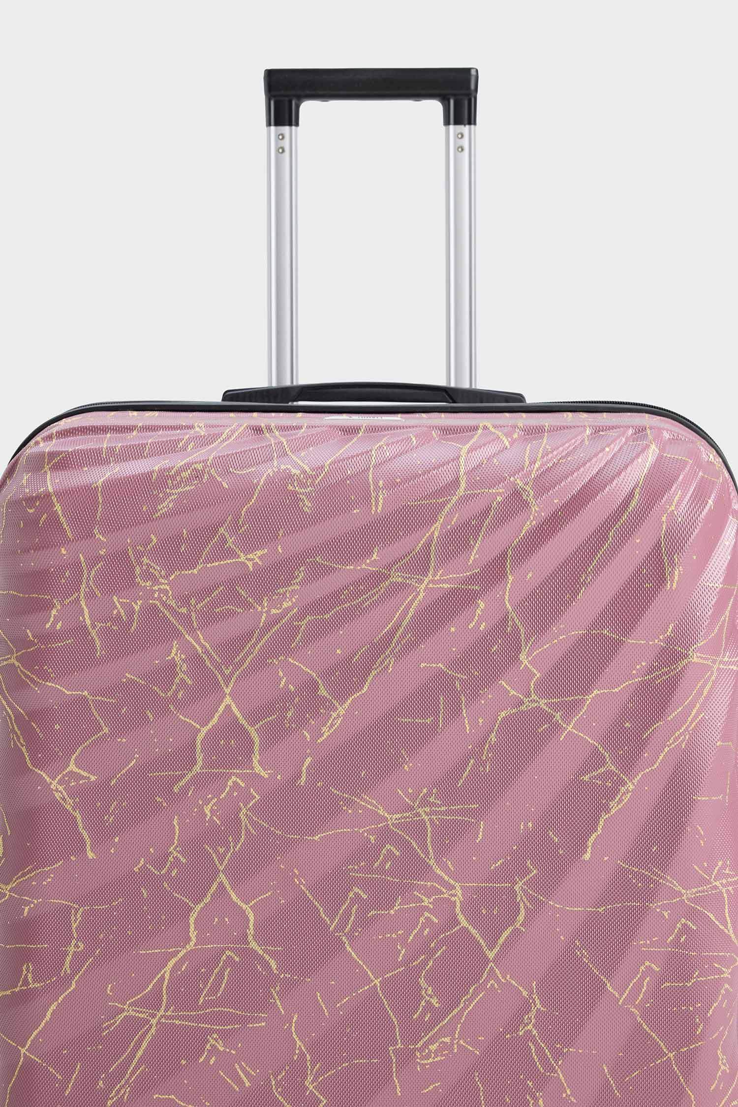 Unisex Sert Kapaklı Çekçekli Büyük Boy Valiz