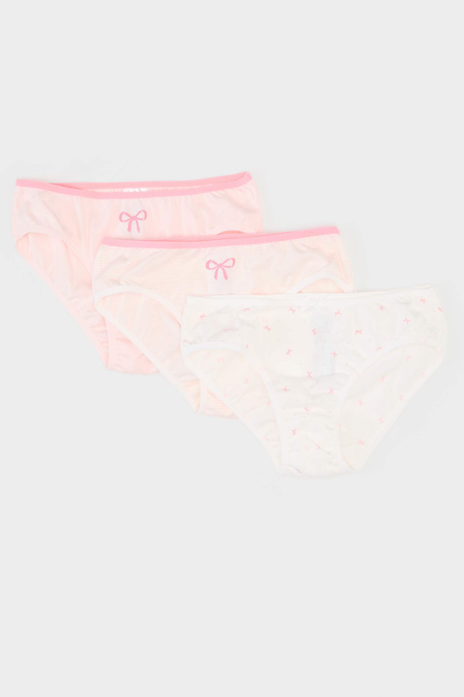 Kız Çocuk Desenli 3'lü Slip Külot