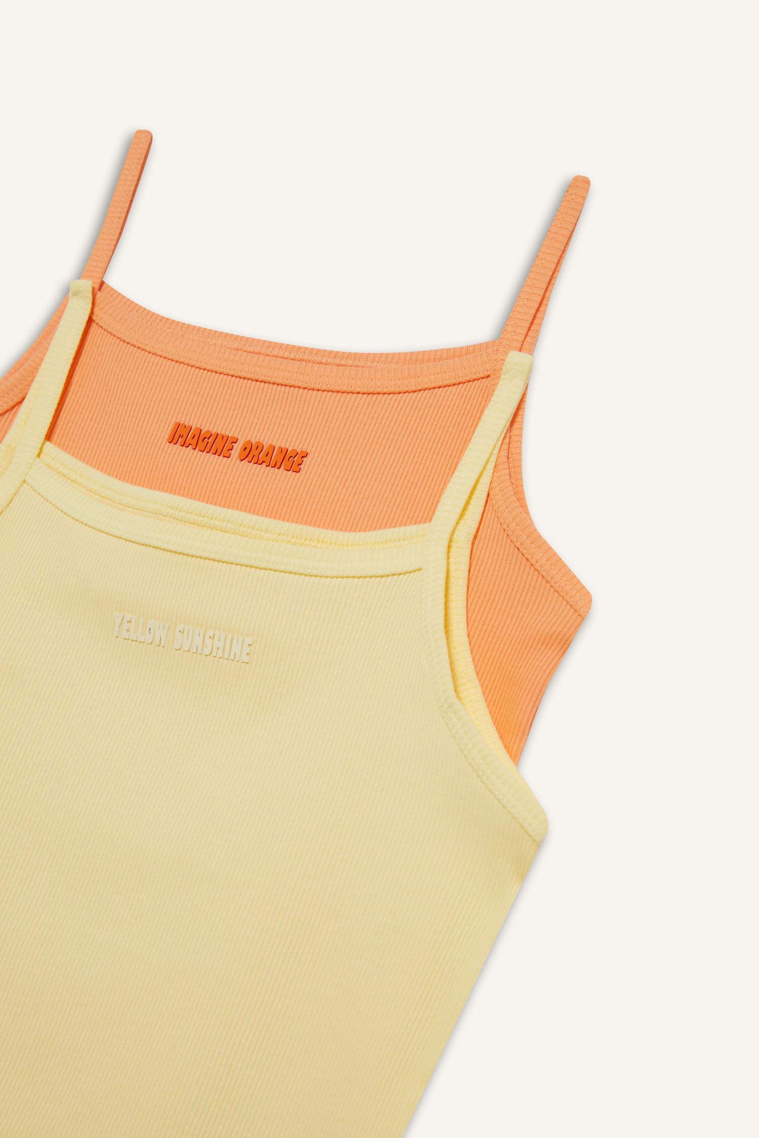 Girl 2 piece Regular Fit Slogan Camisole Tank Top