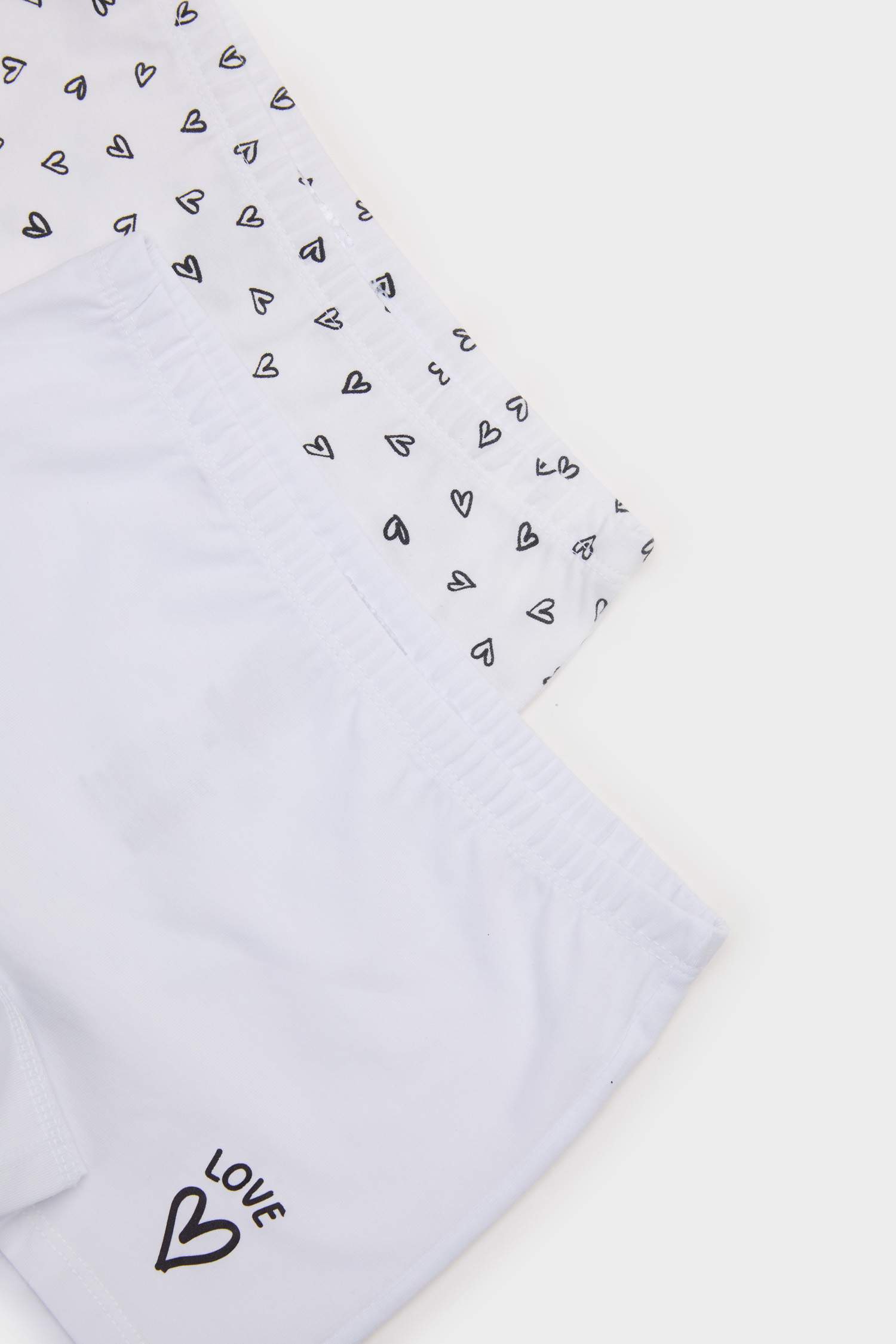 Girl Heart Patterned 2 Piece Boxers