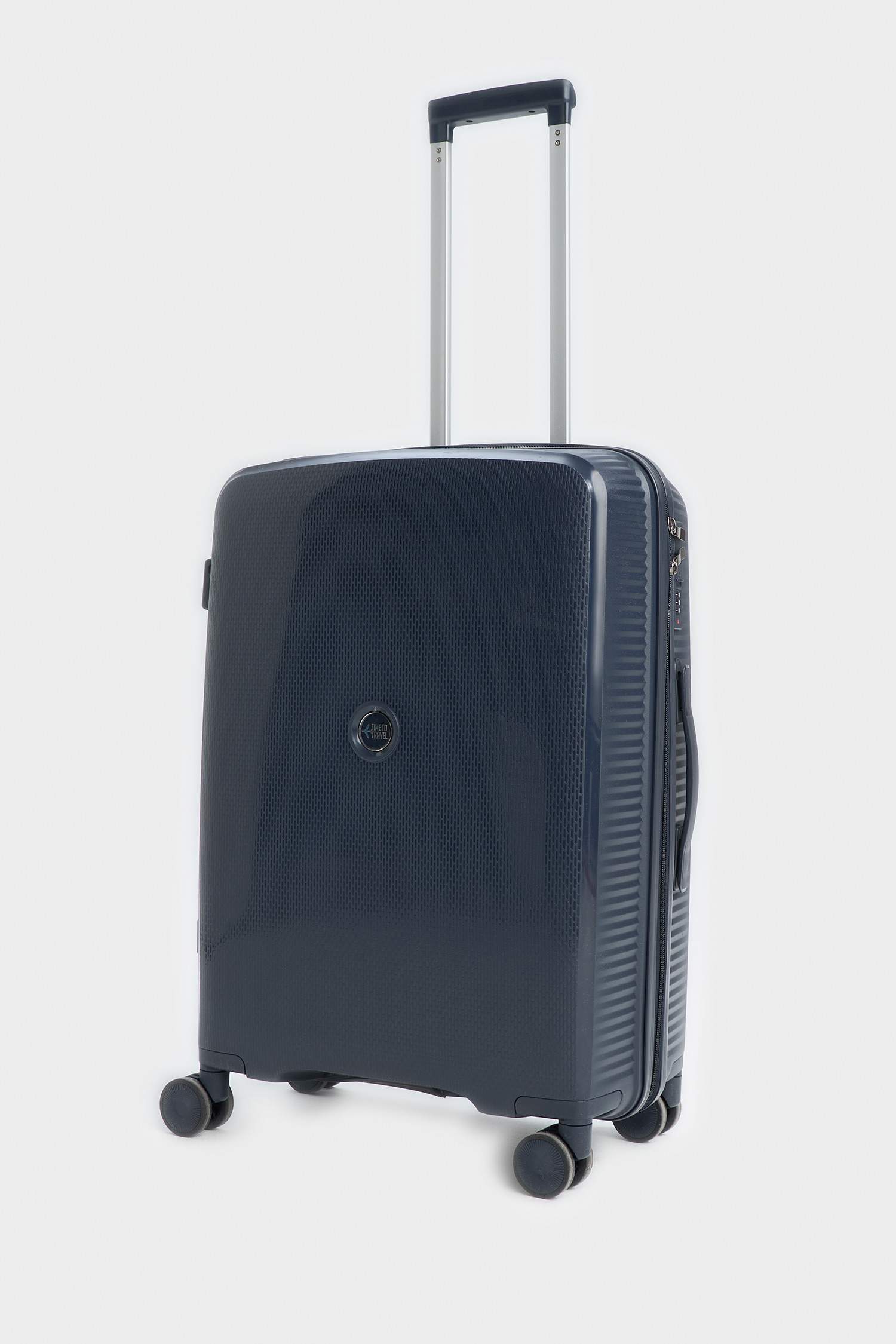 Unisex Sert Kapaklı Çekçekli Büyük Boy Valiz