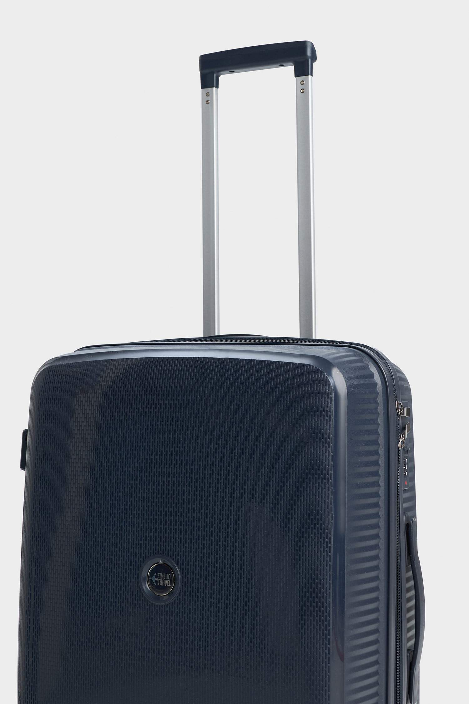 Unisex Sert Kapaklı Çekçekli Büyük Boy Valiz