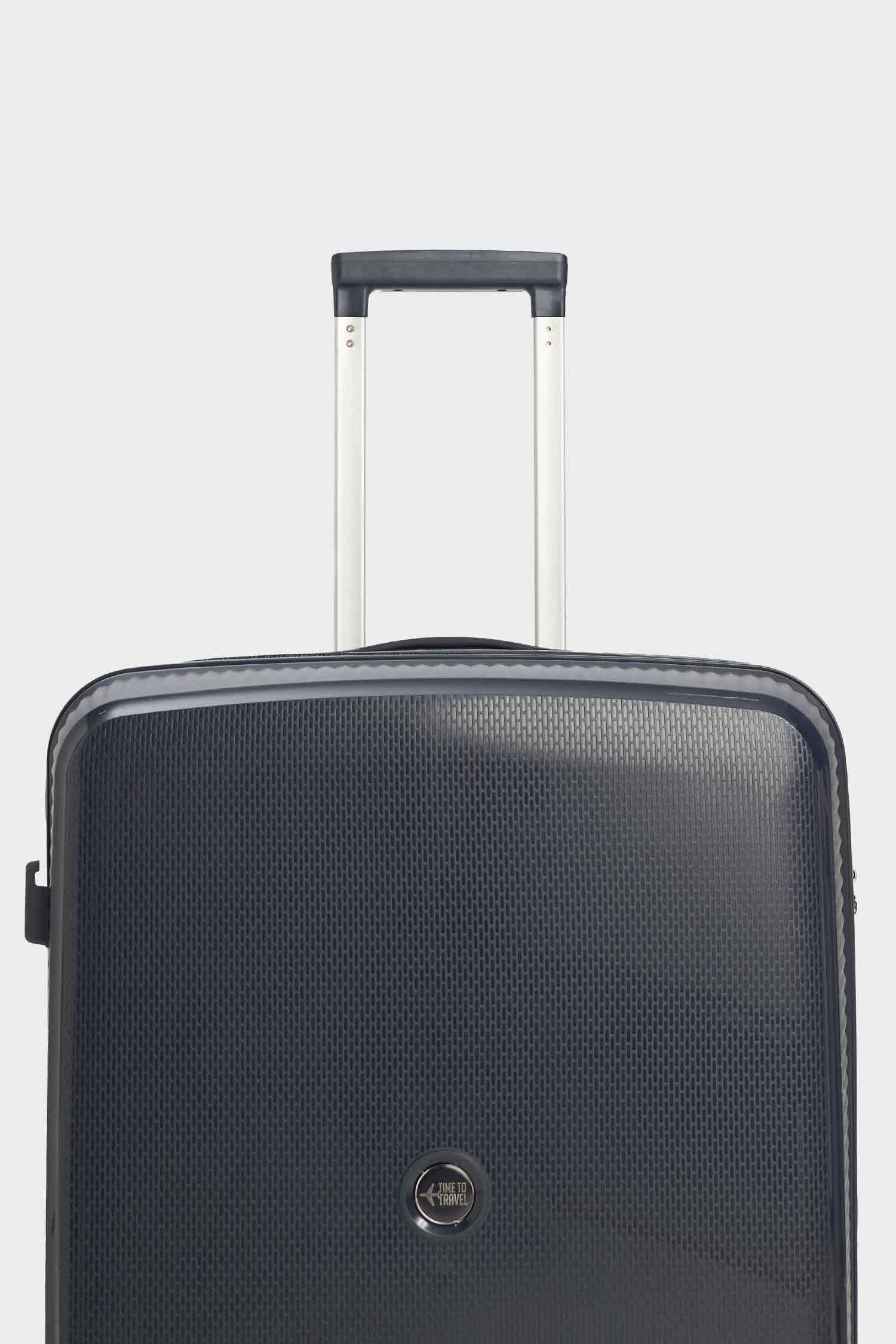 Unisex Sert Kapaklı Çekçekli Orta Boy Valiz