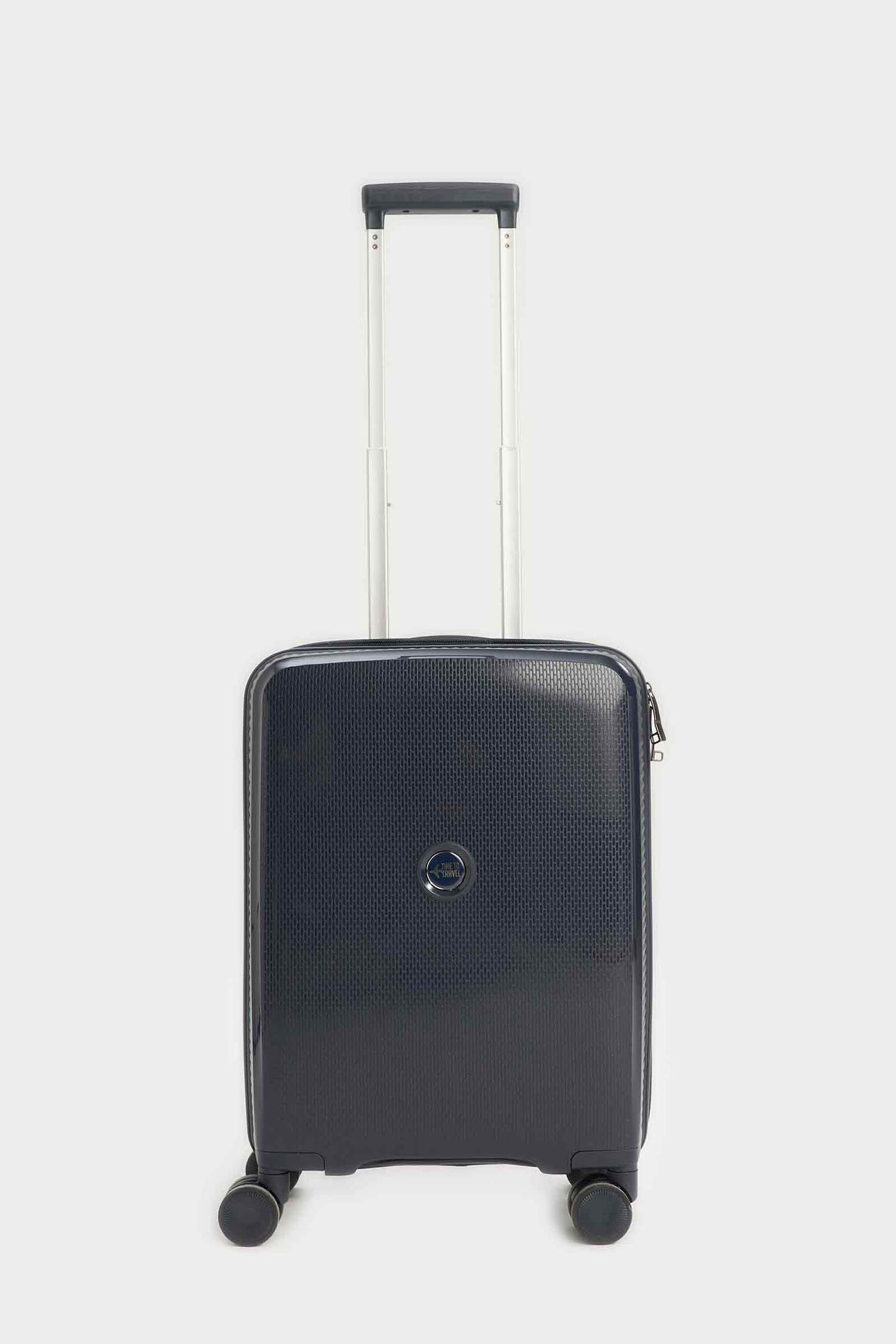 Unisex Sert Kapaklı Çekçekli Küçük Boy  Valiz