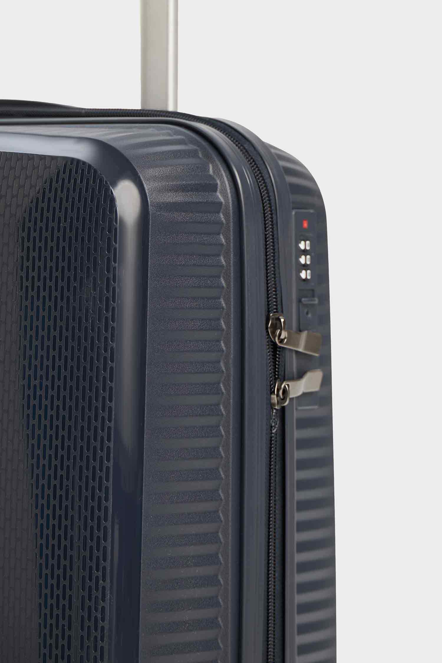 Unisex Sert Kapaklı Çekçekli Küçük Boy  Valiz