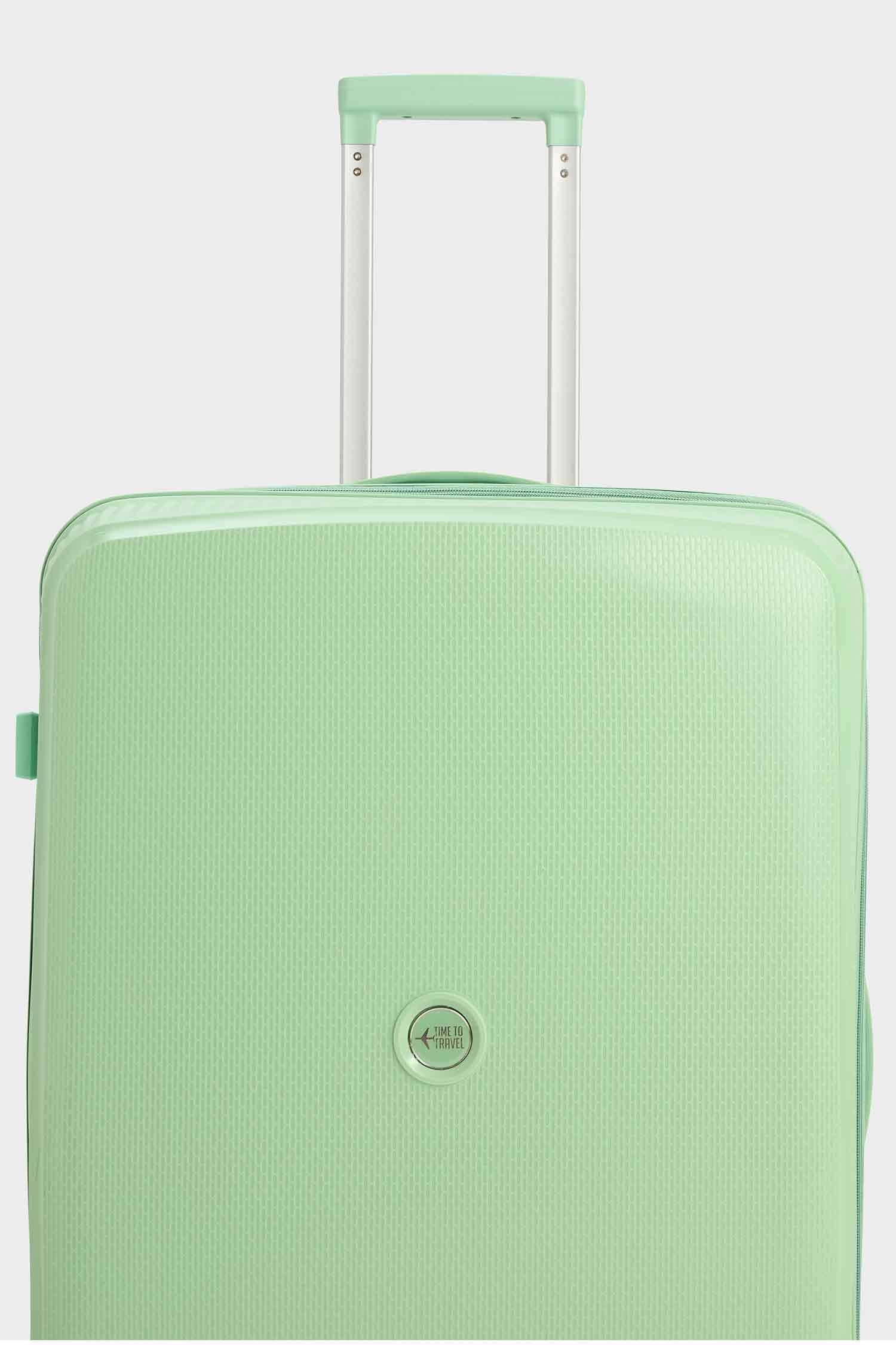 Unisex Sert Kapaklı Çekçekli Büyük Boy Valiz