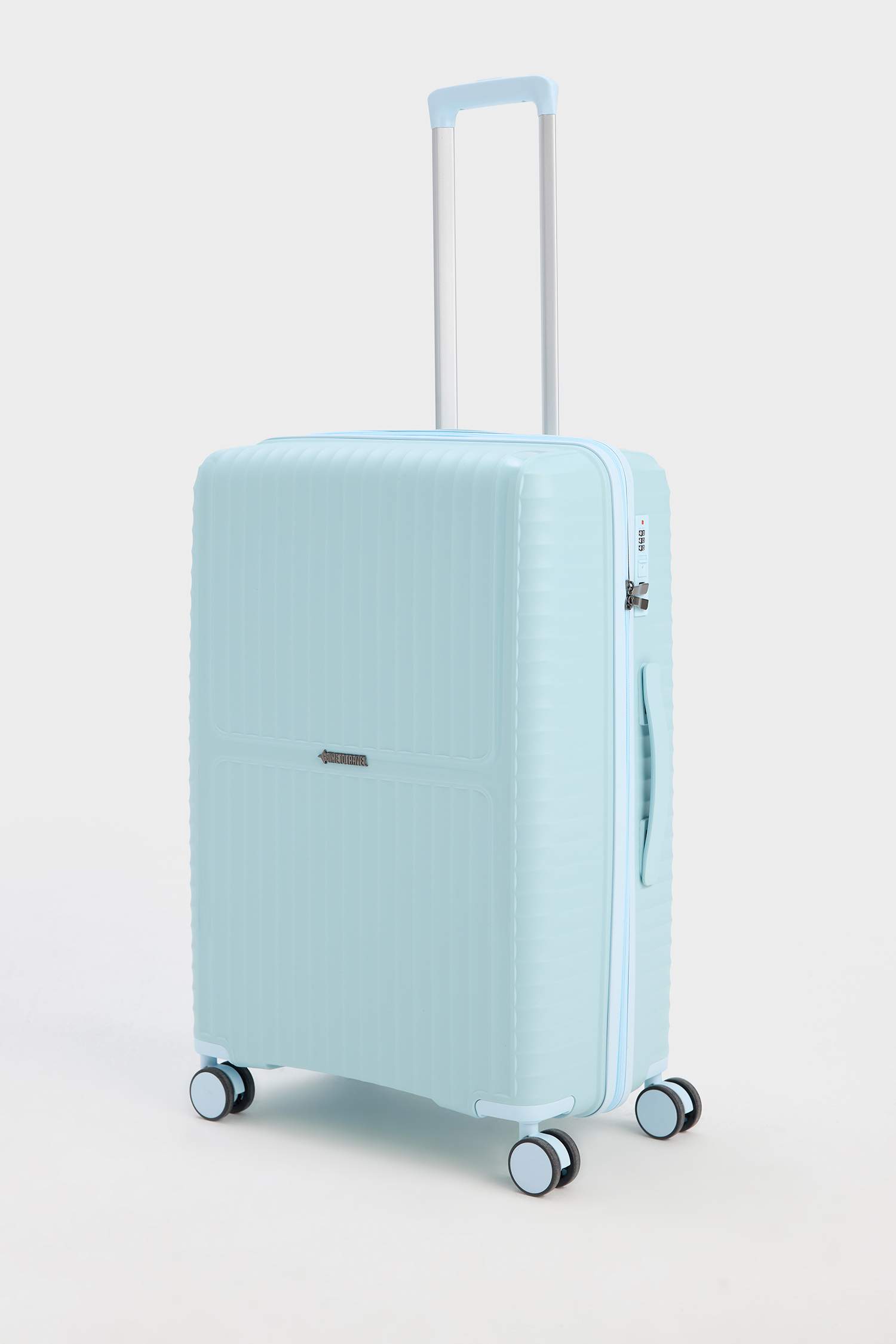 Unisex Sert Kapaklı Çekçekli Orta Boy Valiz