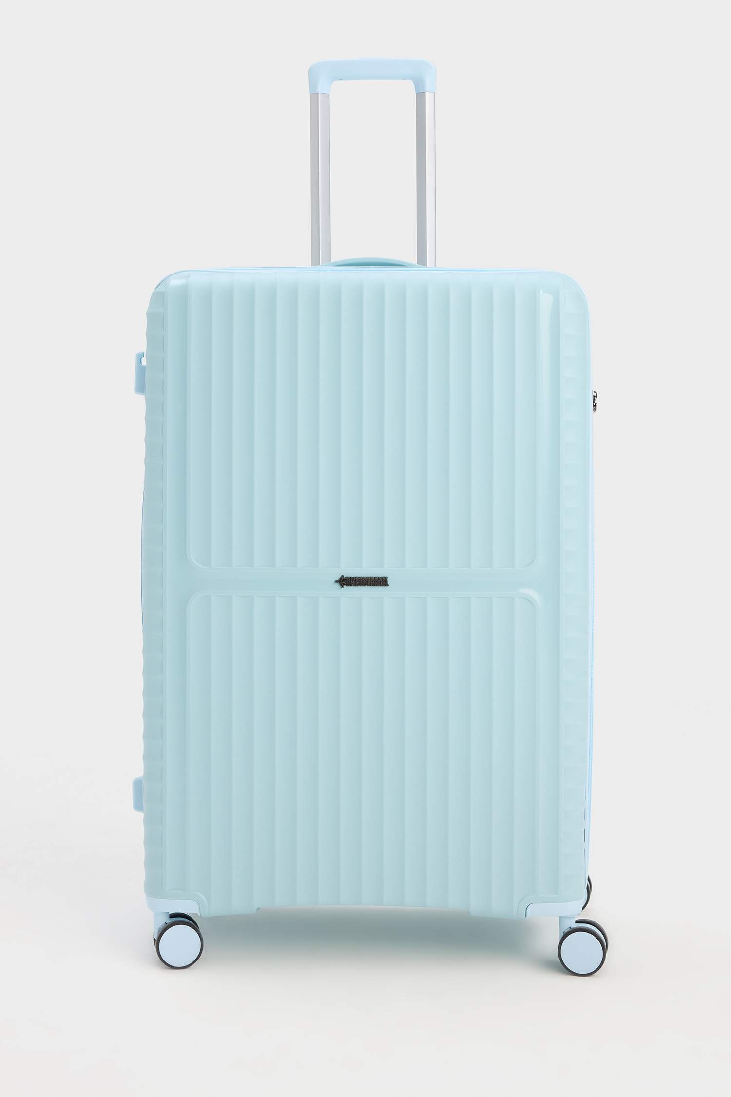 Unisex Sert Kapaklı Çekçekli Büyük Boy  Valiz