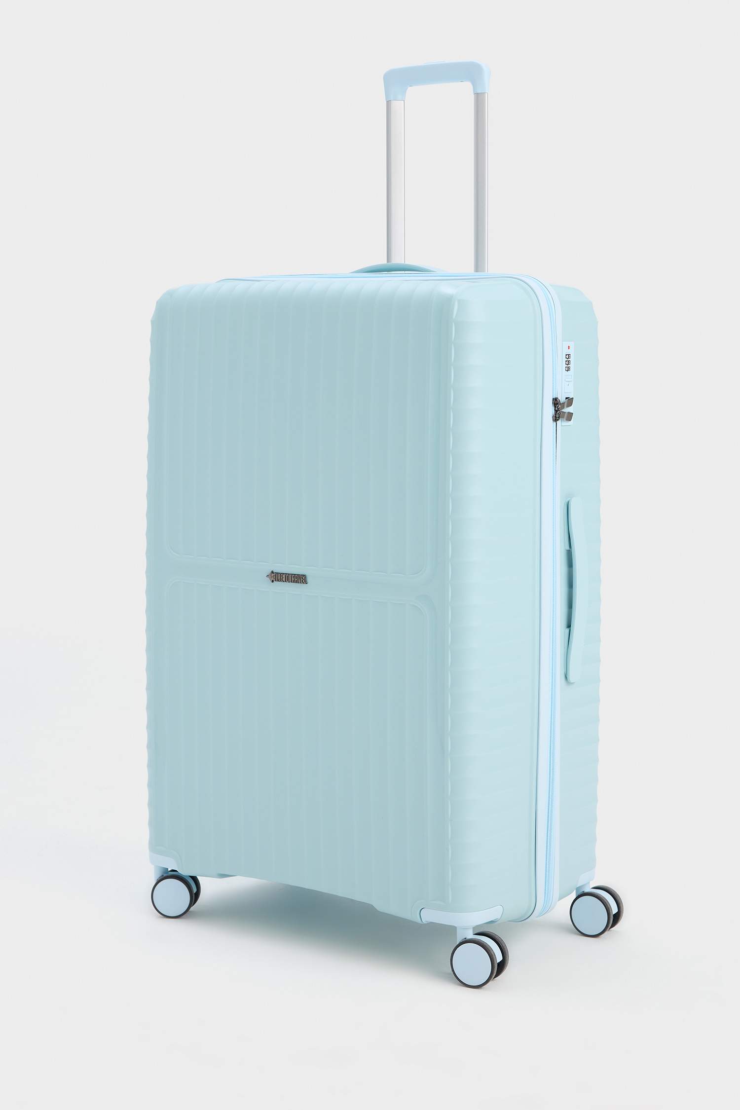 Unisex Sert Kapaklı Çekçekli Büyük Boy  Valiz