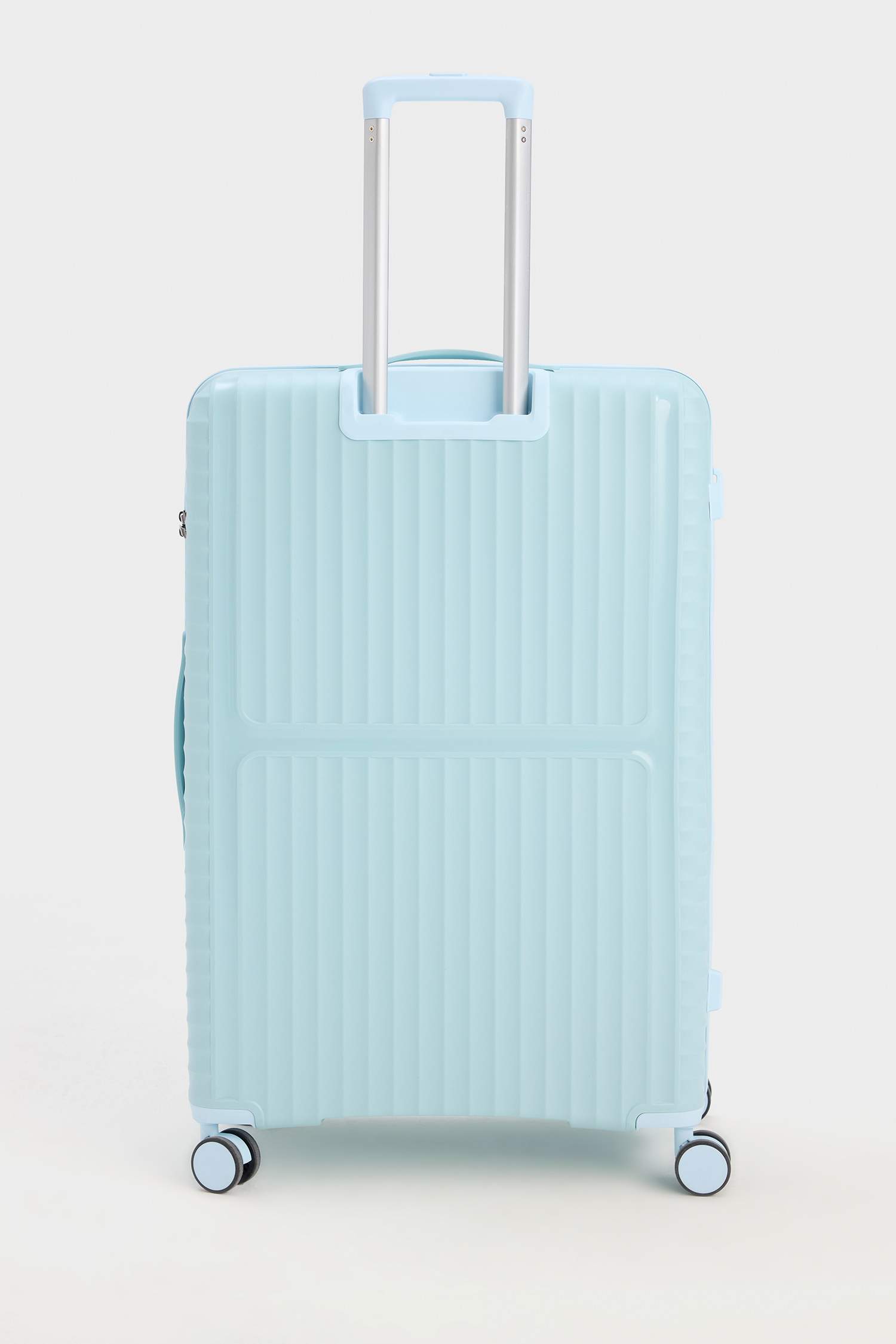 Unisex Sert Kapaklı Çekçekli Büyük Boy  Valiz