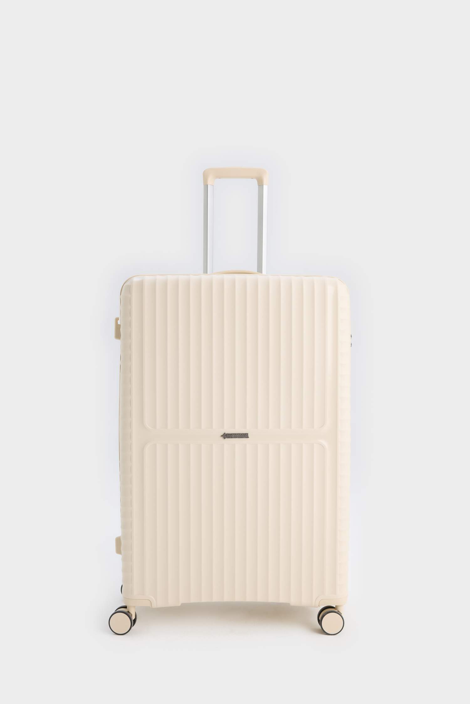 Unisex Sert Kapaklı Çekçekli Büyük Boy  Valiz