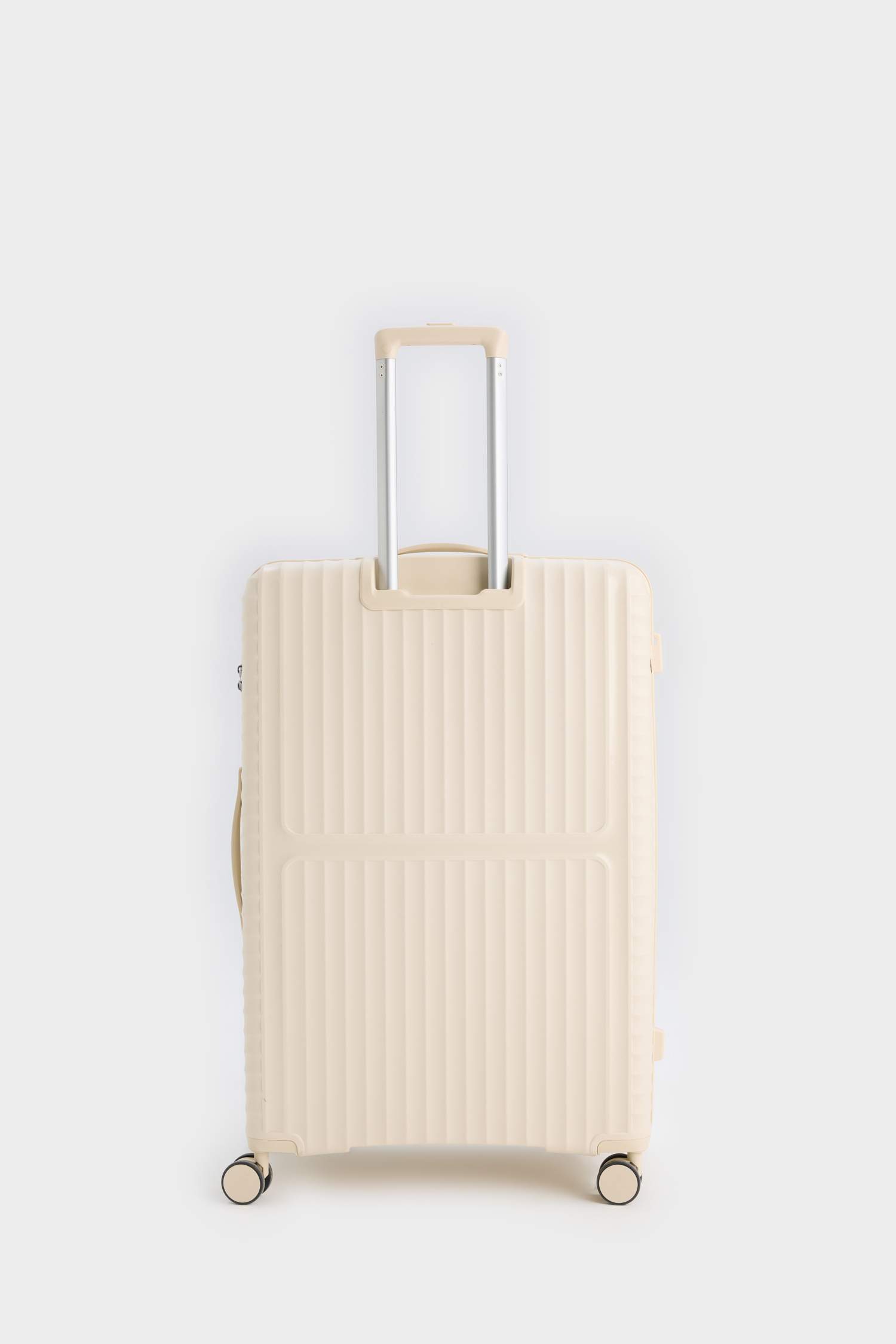 Unisex Sert Kapaklı Çekçekli Büyük Boy  Valiz