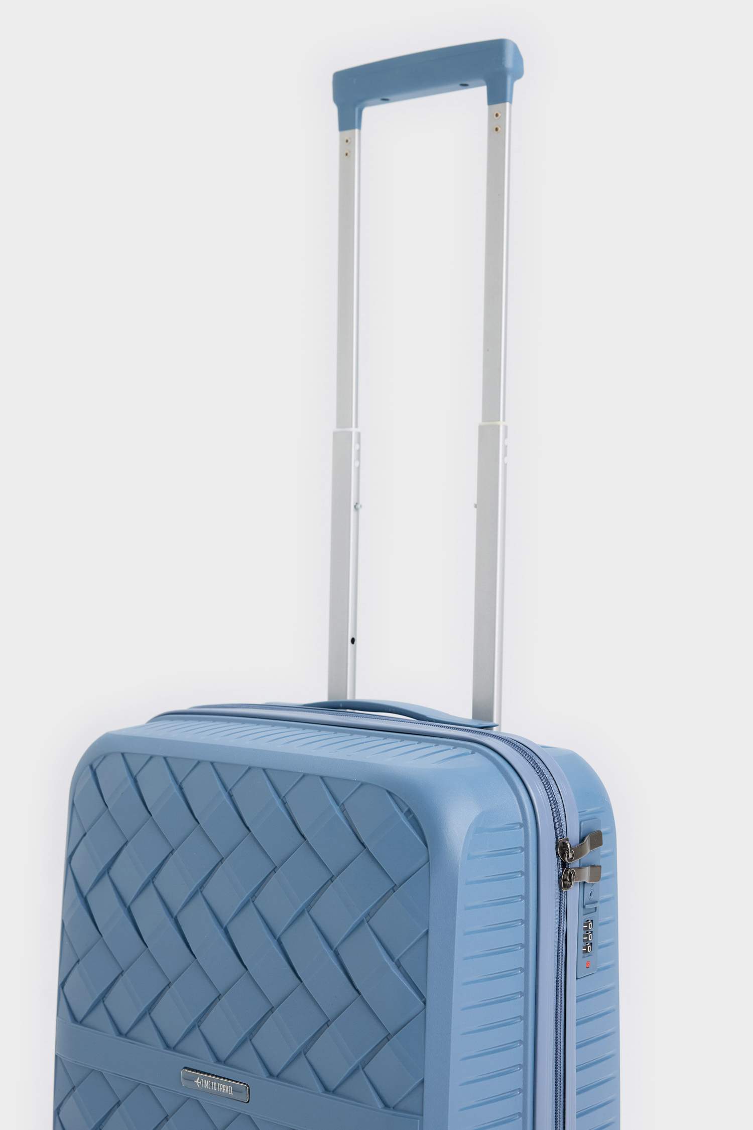 Unisex Sert Kapaklı Çekçekli Küçük Boy  Valiz