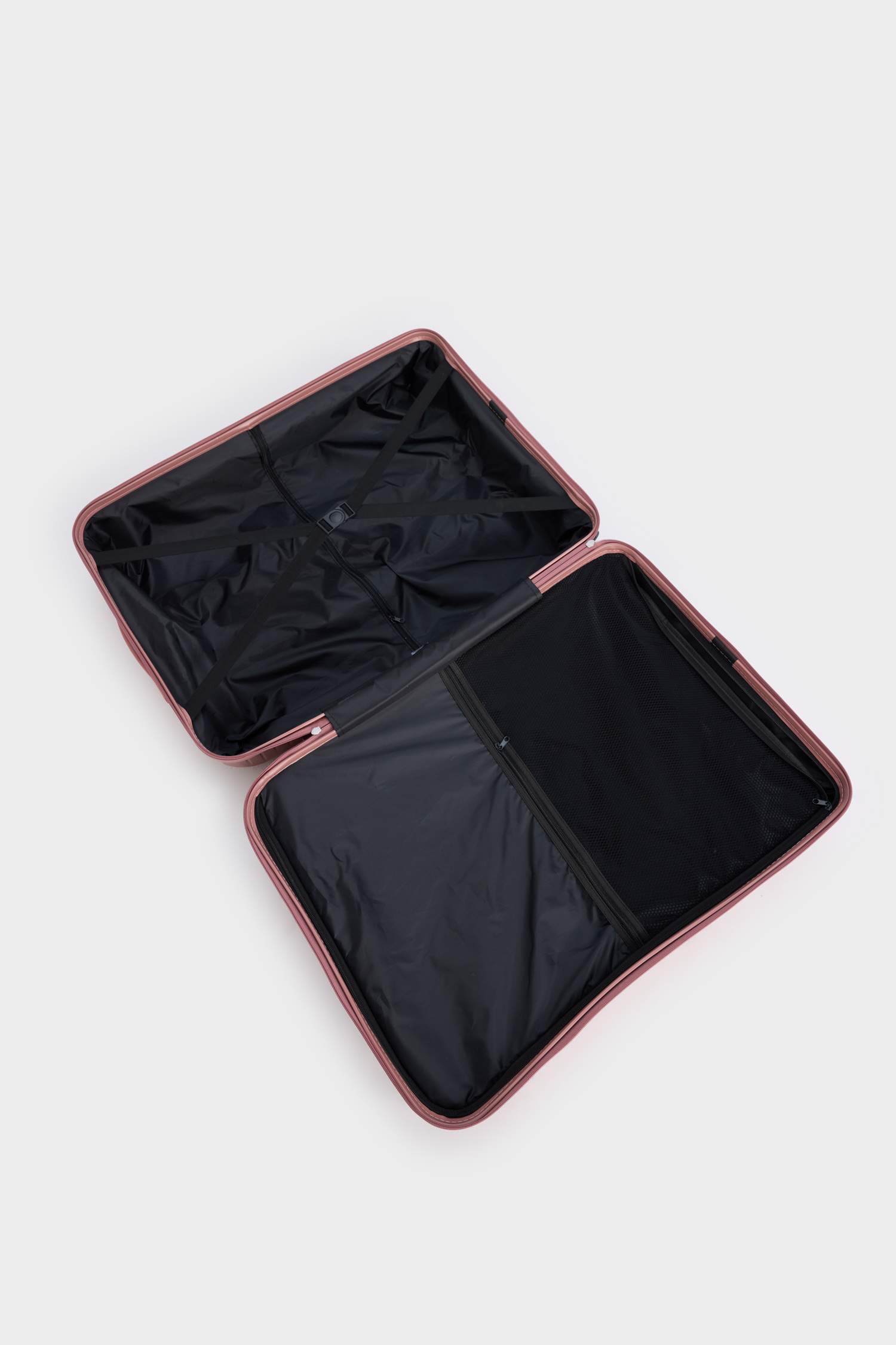 Unisex Sert Kapaklı Çekçekli Büyük Boy Valiz