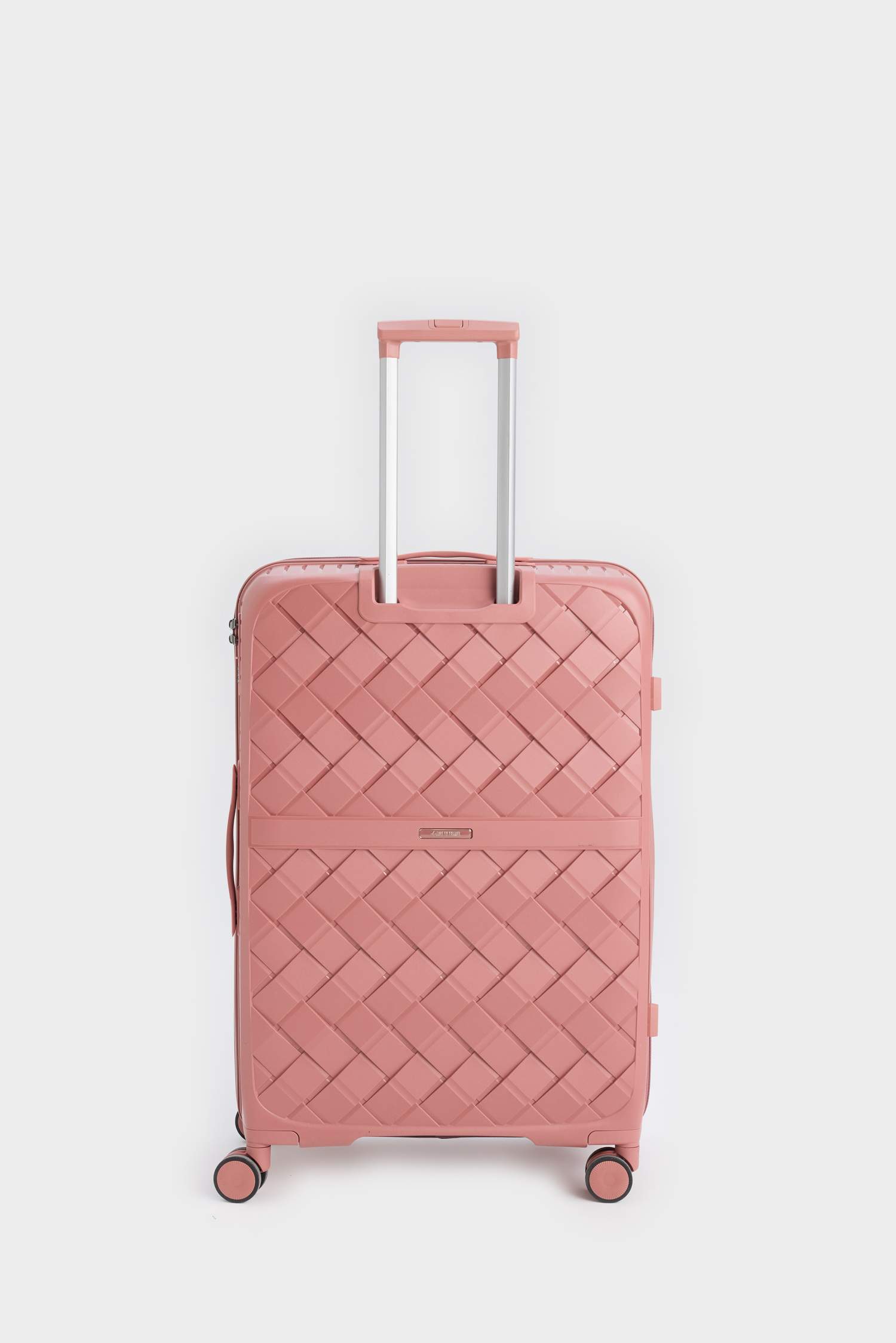 Unisex Sert Kapaklı Çekçekli Büyük Boy Valiz