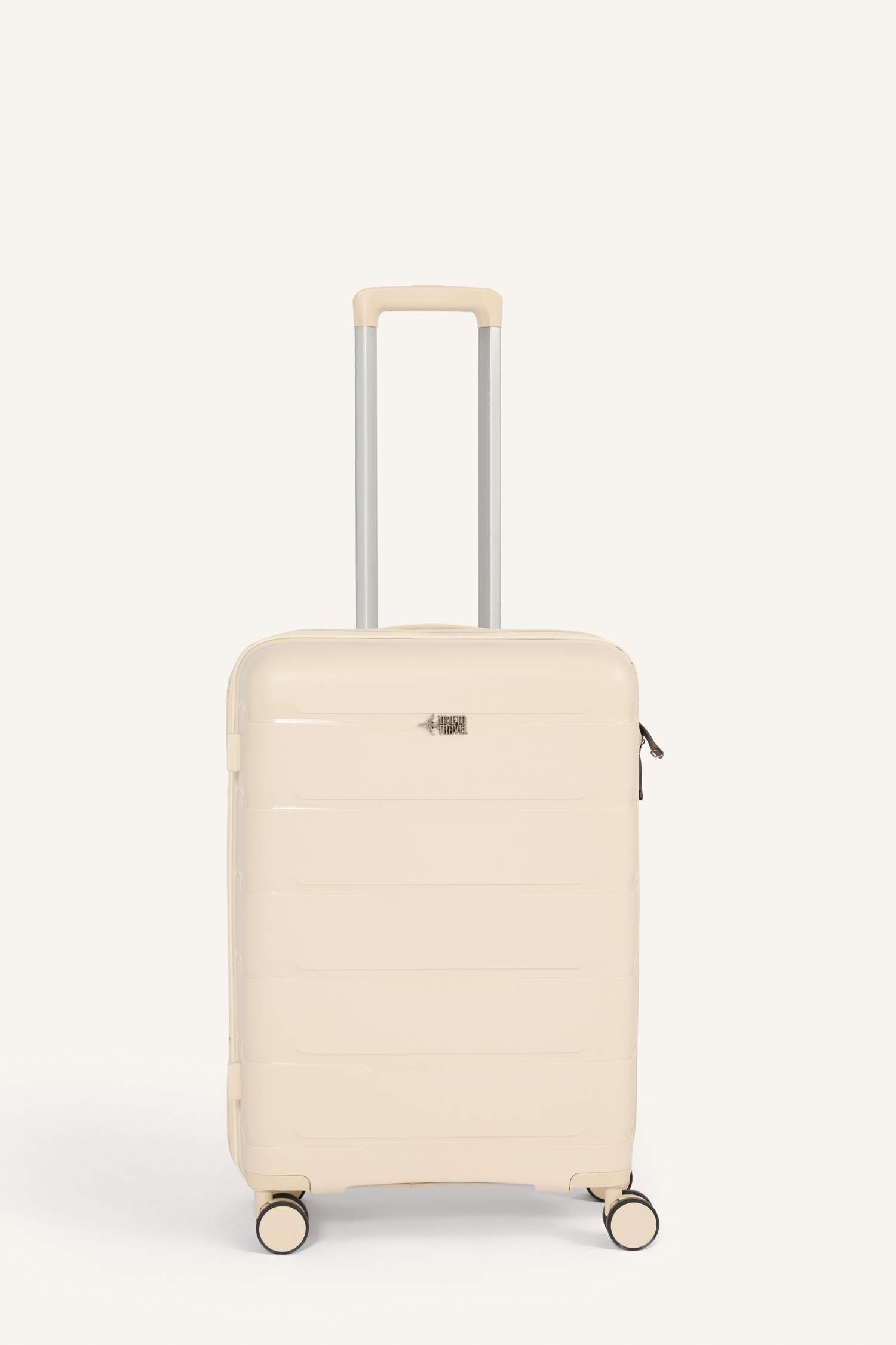 新品　ito fukuoka BOAVEST (beige×white) Beyaz Kadın Unisex Sert Kapaklı Orta Valiz 3426783 | DeFacto