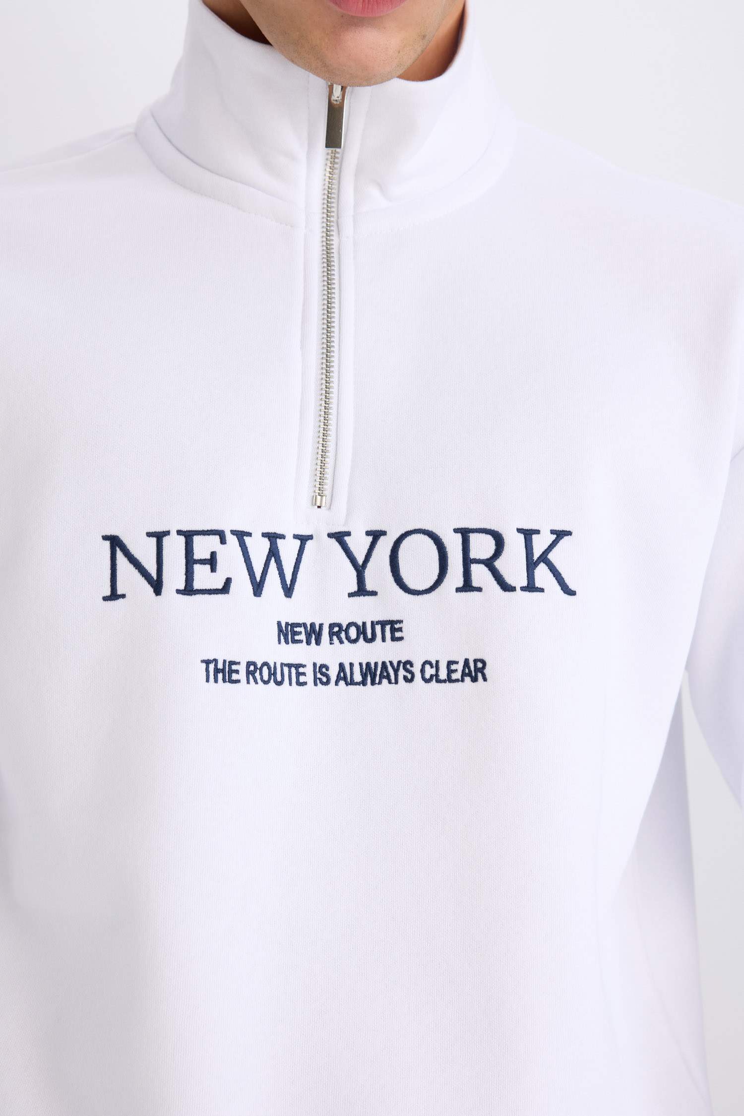 Boxy Fit Long Sleeve Sweatshirt