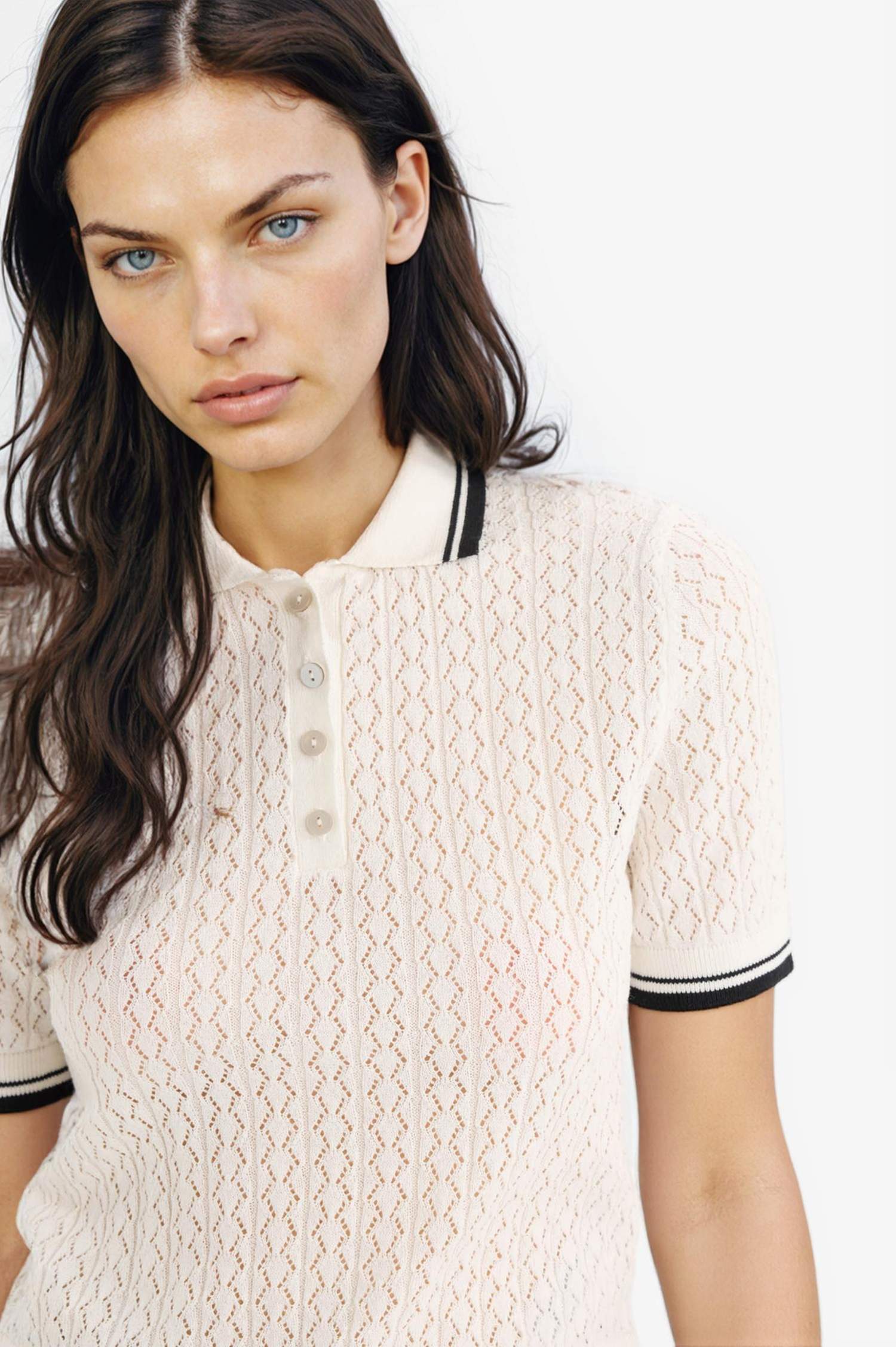 Regular Fit Polo Collar Pullover