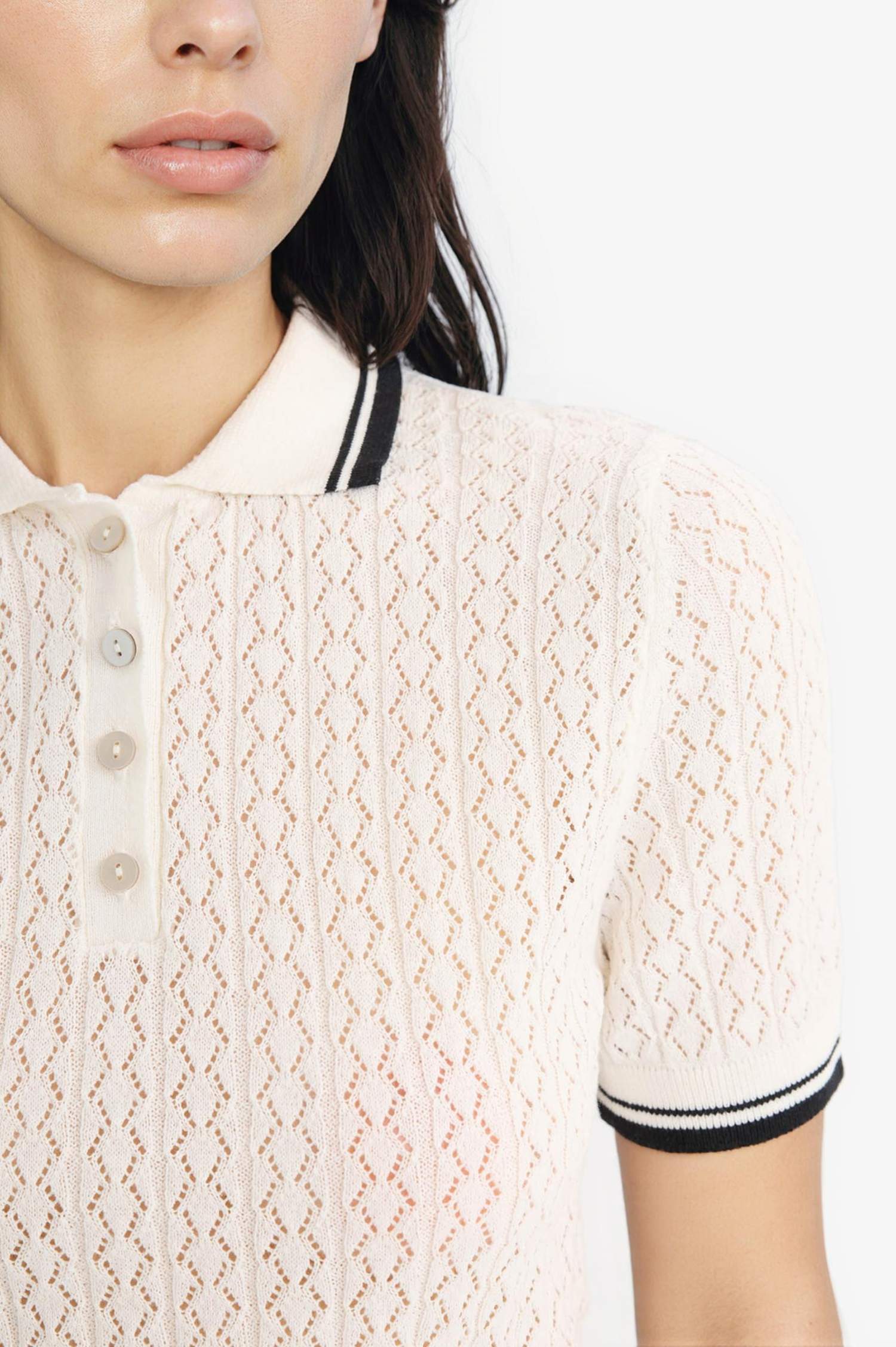 Regular Fit Polo Collar Pullover