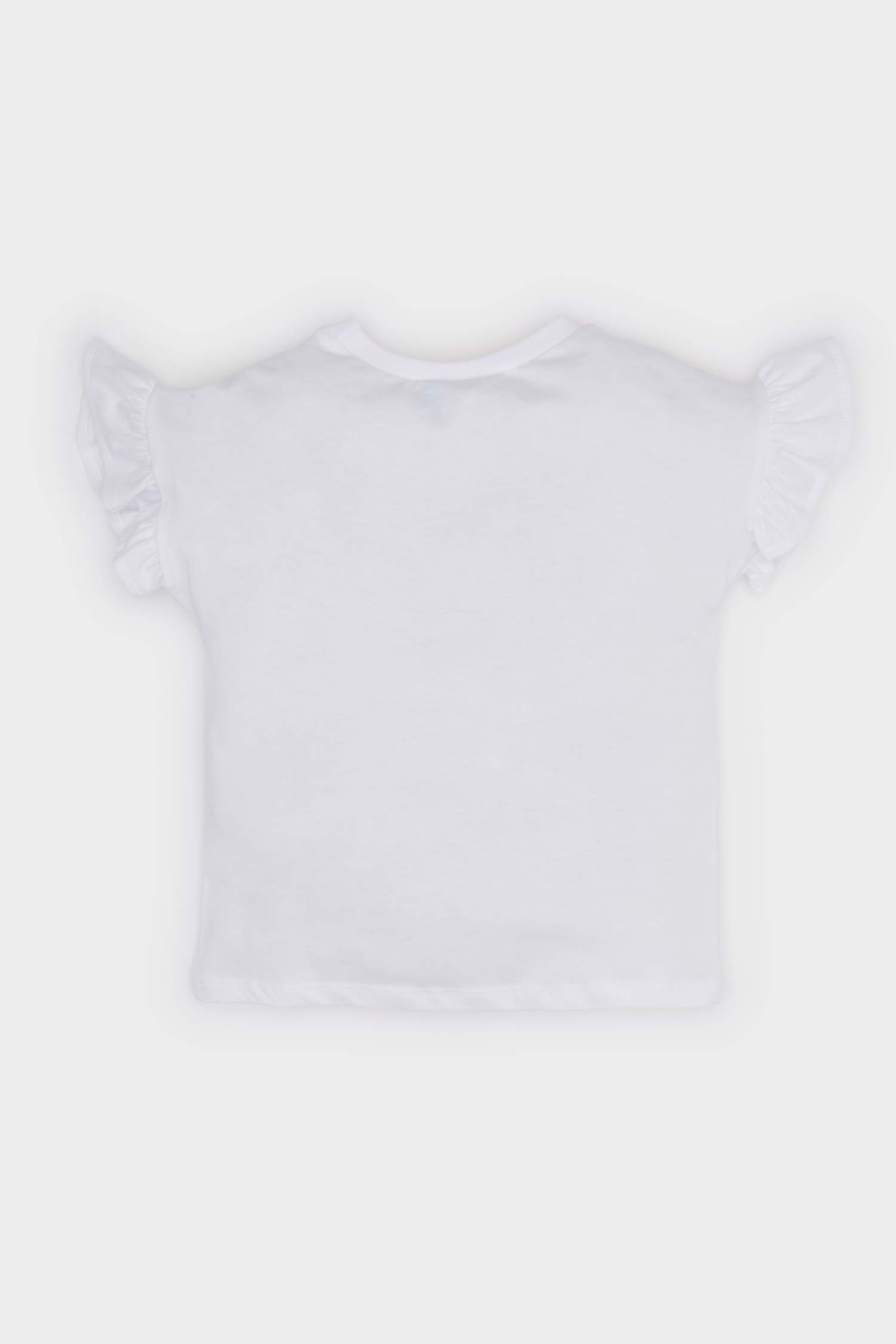 Kız Bebek Disney Mickey & Minnie Bisiklet Yaka Kısa Kollu Tişört