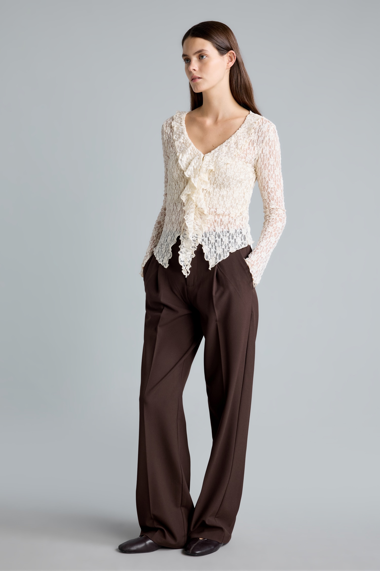 DeFacto Straight Fit Yüksek Bel Pantolon