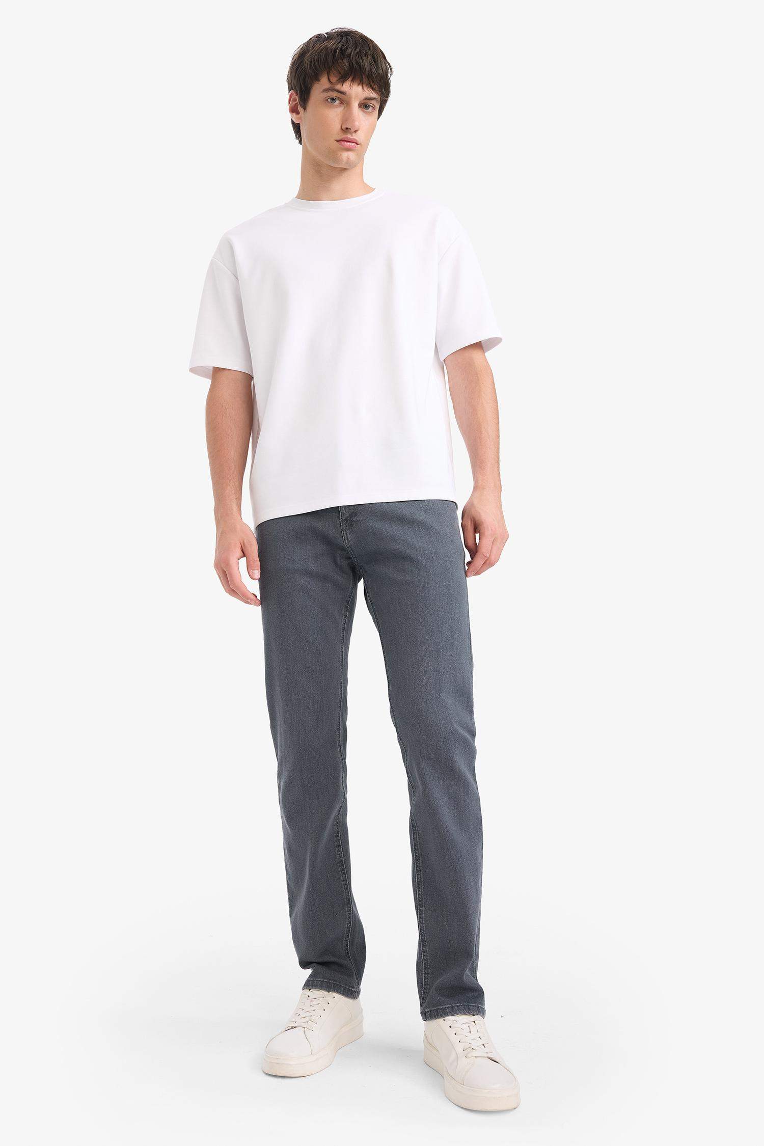 Sergio Regular Fit Regular Hem Denim Trousers