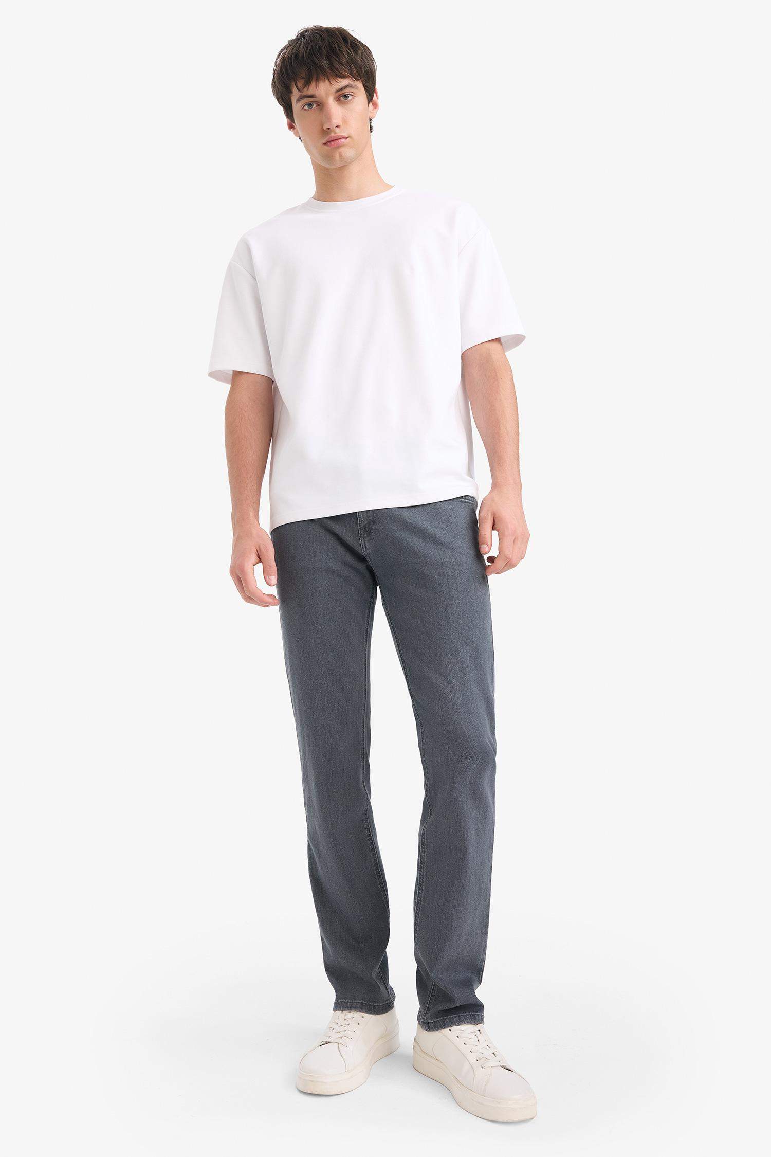Sergio Regular Fit Regular Hem Denim Trousers