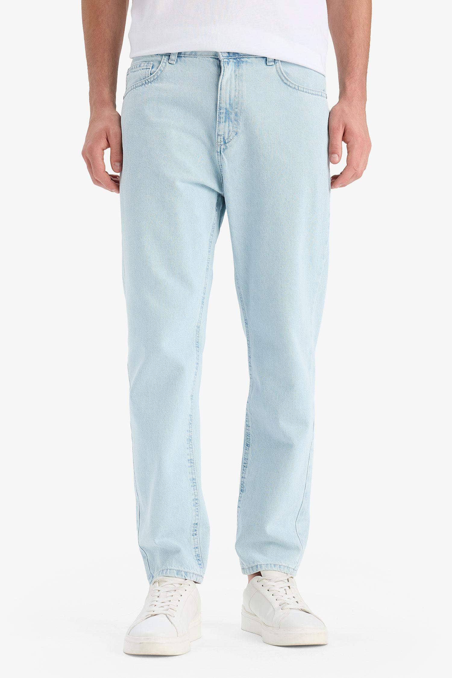 %100 Pamuk 90's Slim Fit Dar Kalıp Yüksek Bel Dar Paça Jean Pantolon