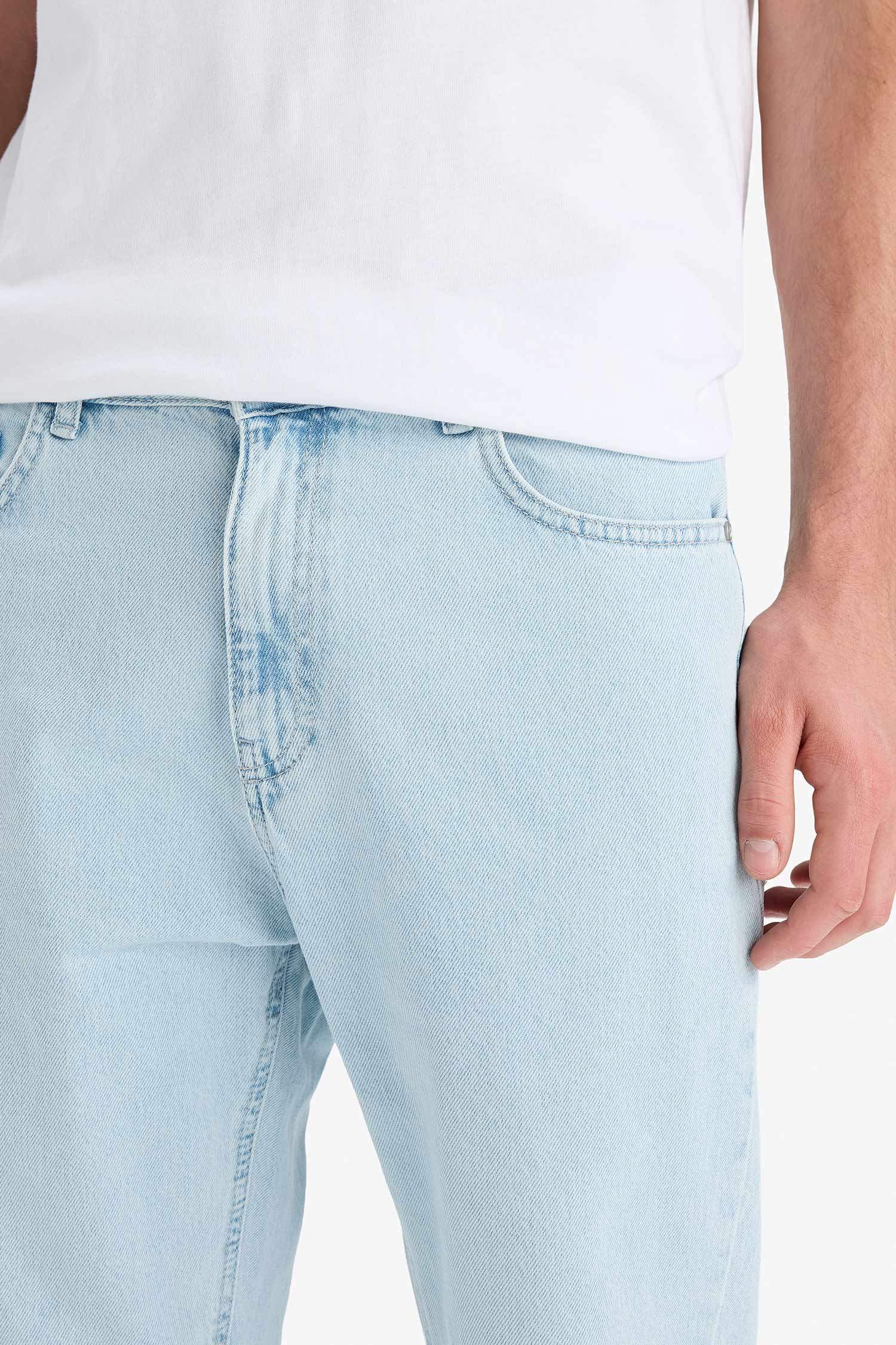 %100 Pamuk 90's Slim Fit Dar Kalıp Yüksek Bel Dar Paça Jean Pantolon