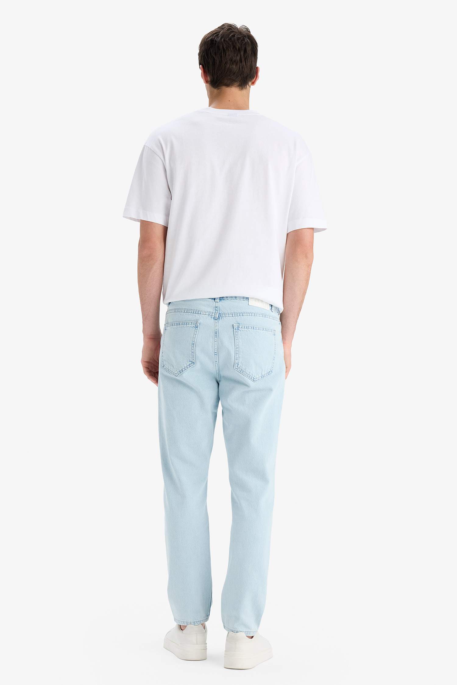 %100 Pamuk 90's Slim Fit Dar Kalıp Yüksek Bel Dar Paça Jean Pantolon