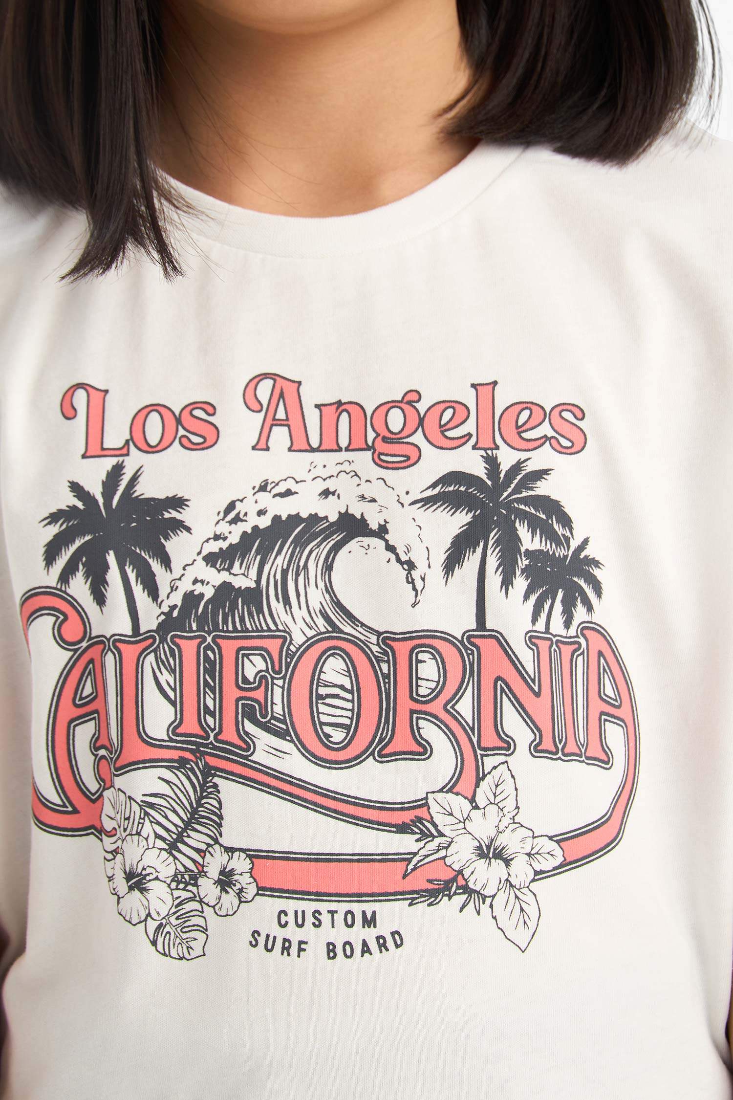 Девочки 2 пары из хлопка с принтом футболка с короткими рукавами и шорты на резинке