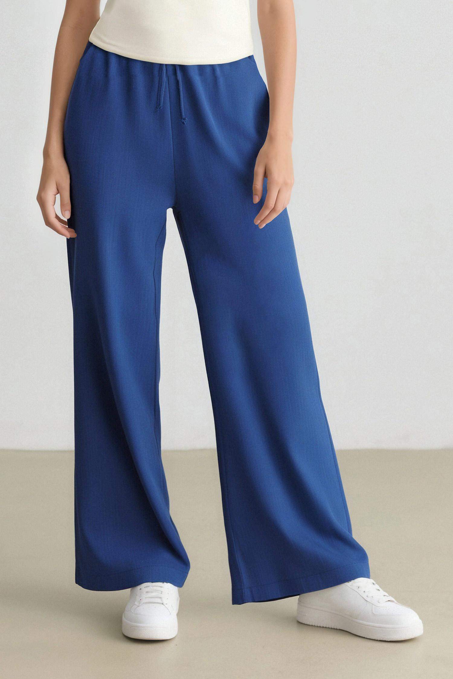 Traditional Straight Fit Pocket Detailed Linen Blend Trousers