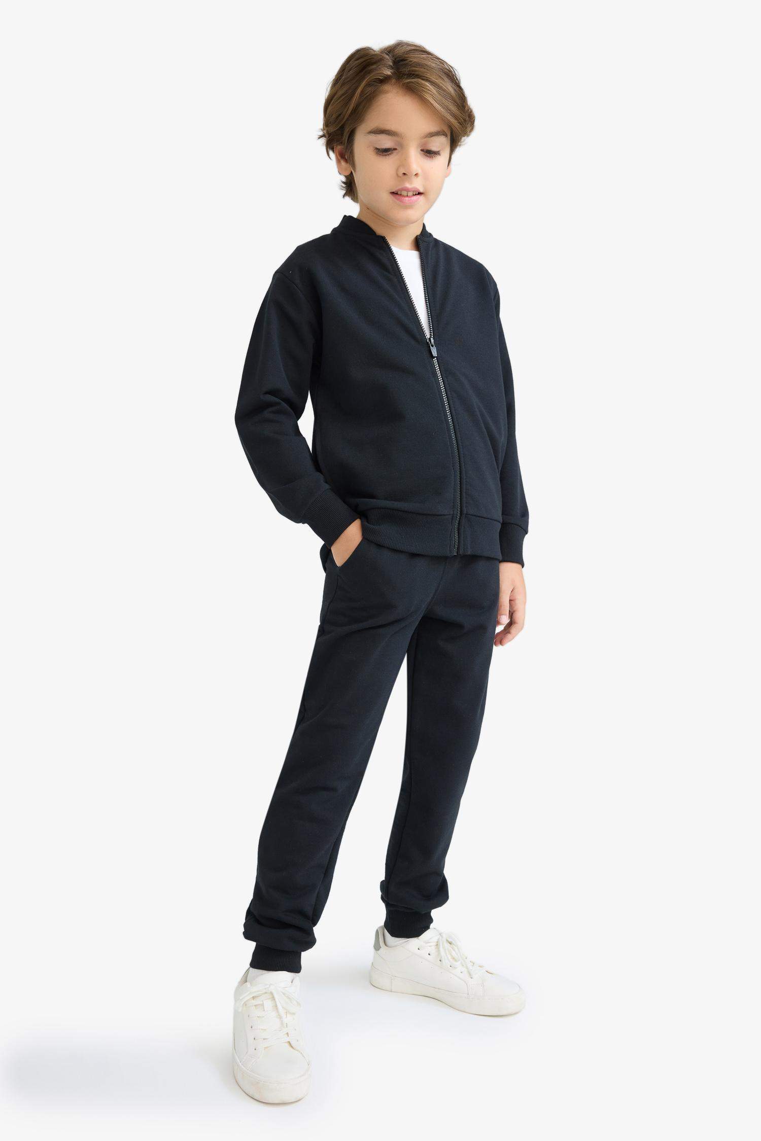 بنطرون بجامة رياضي ولادي جوجر قصة عادية وخصر مطاطي