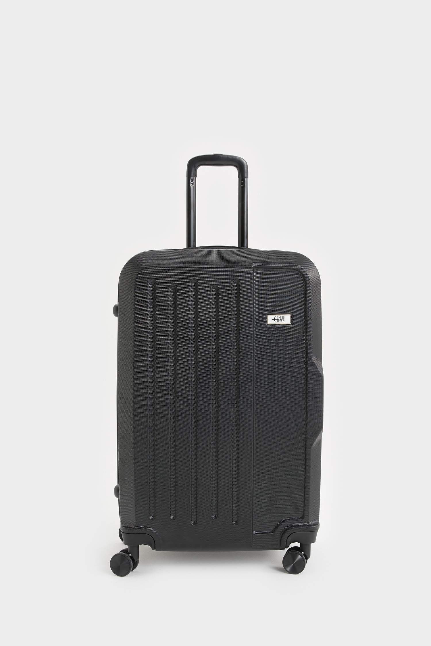 Unisex Sert Kapaklı Çekçekli Büyük Boy Valiz