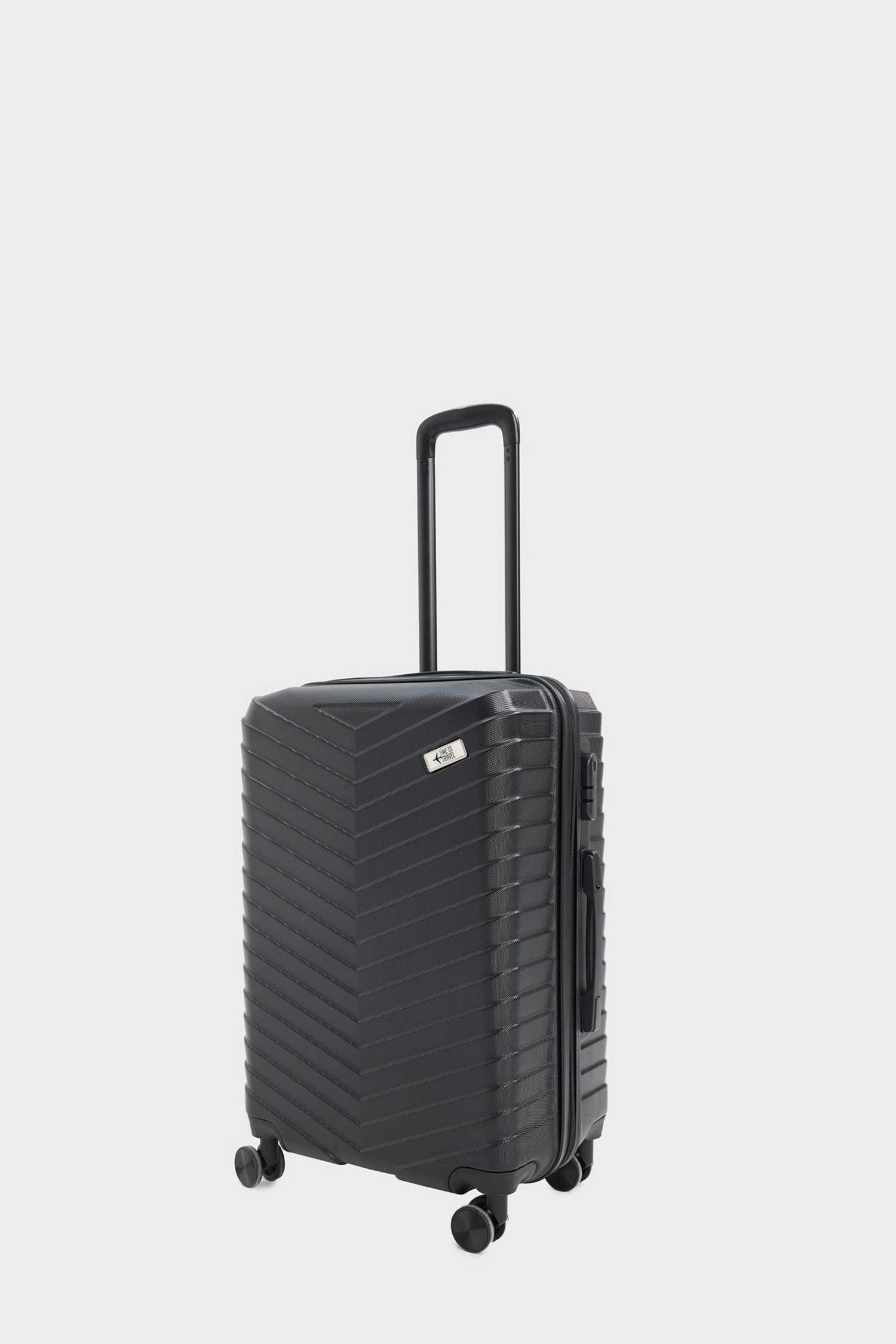 Unisex Sert Kapaklı Çekçekli Küçük Boy  Valiz