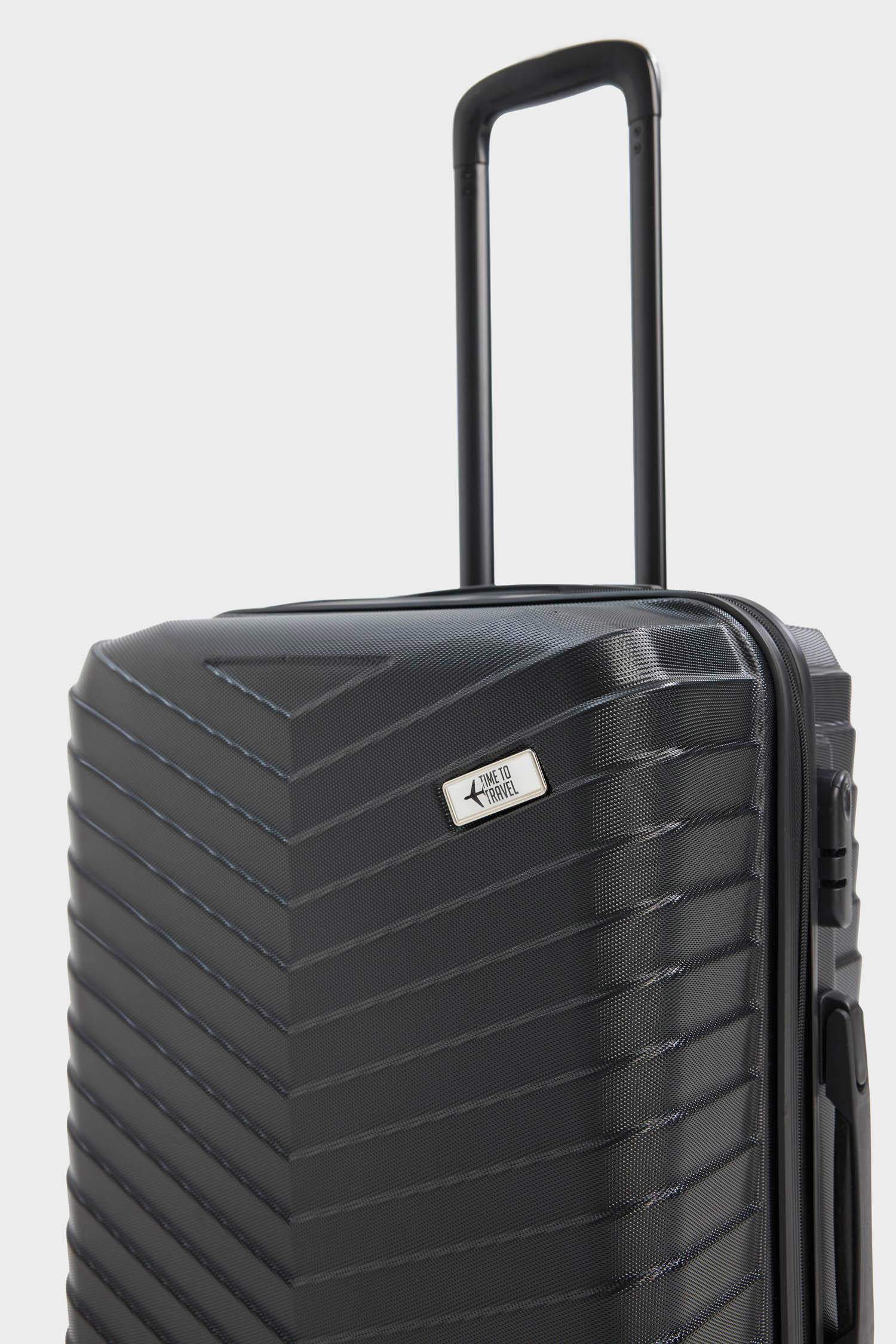 Unisex Sert Kapaklı Çekçekli Küçük Boy  Valiz