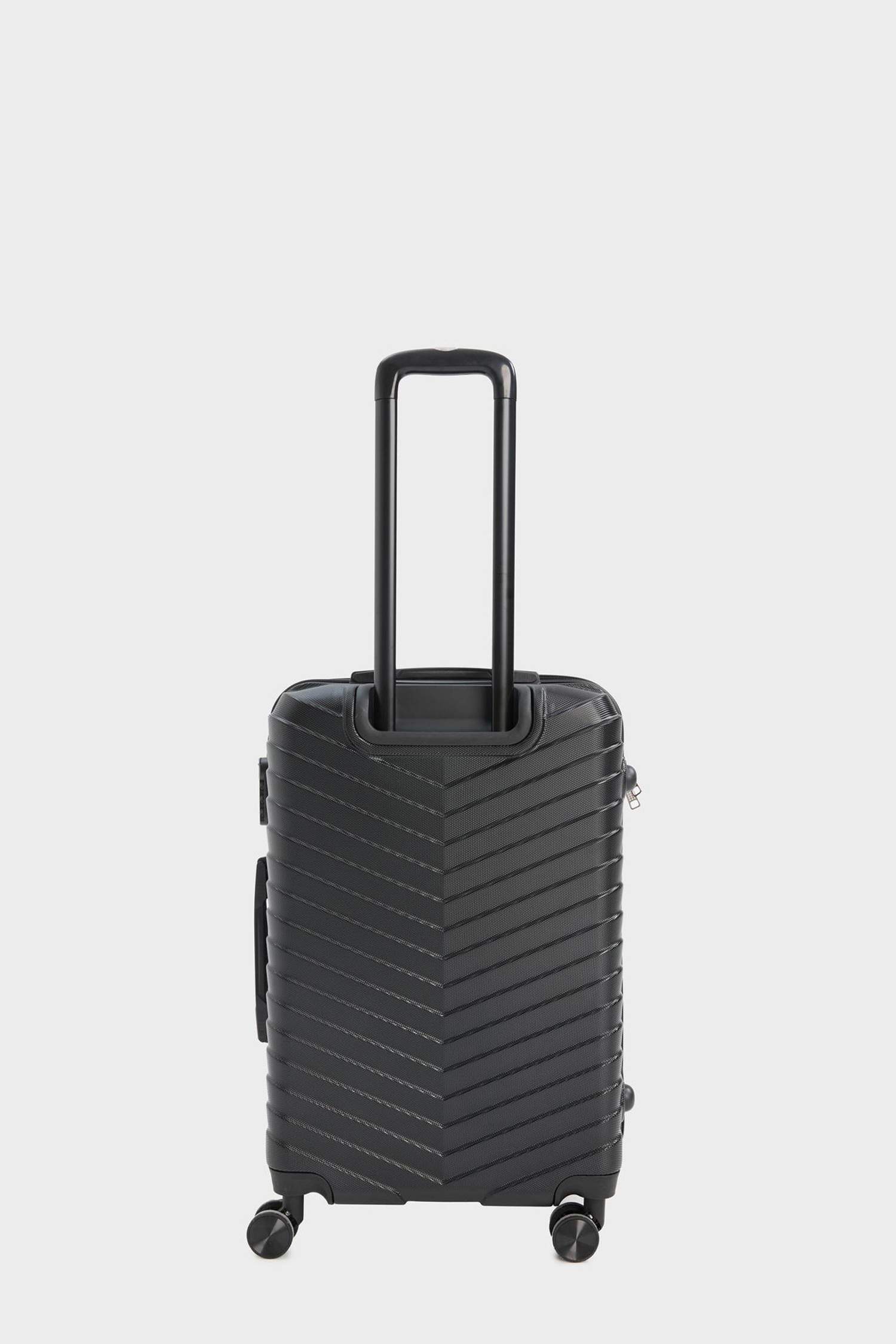 Unisex Sert Kapaklı Çekçekli Küçük Boy  Valiz