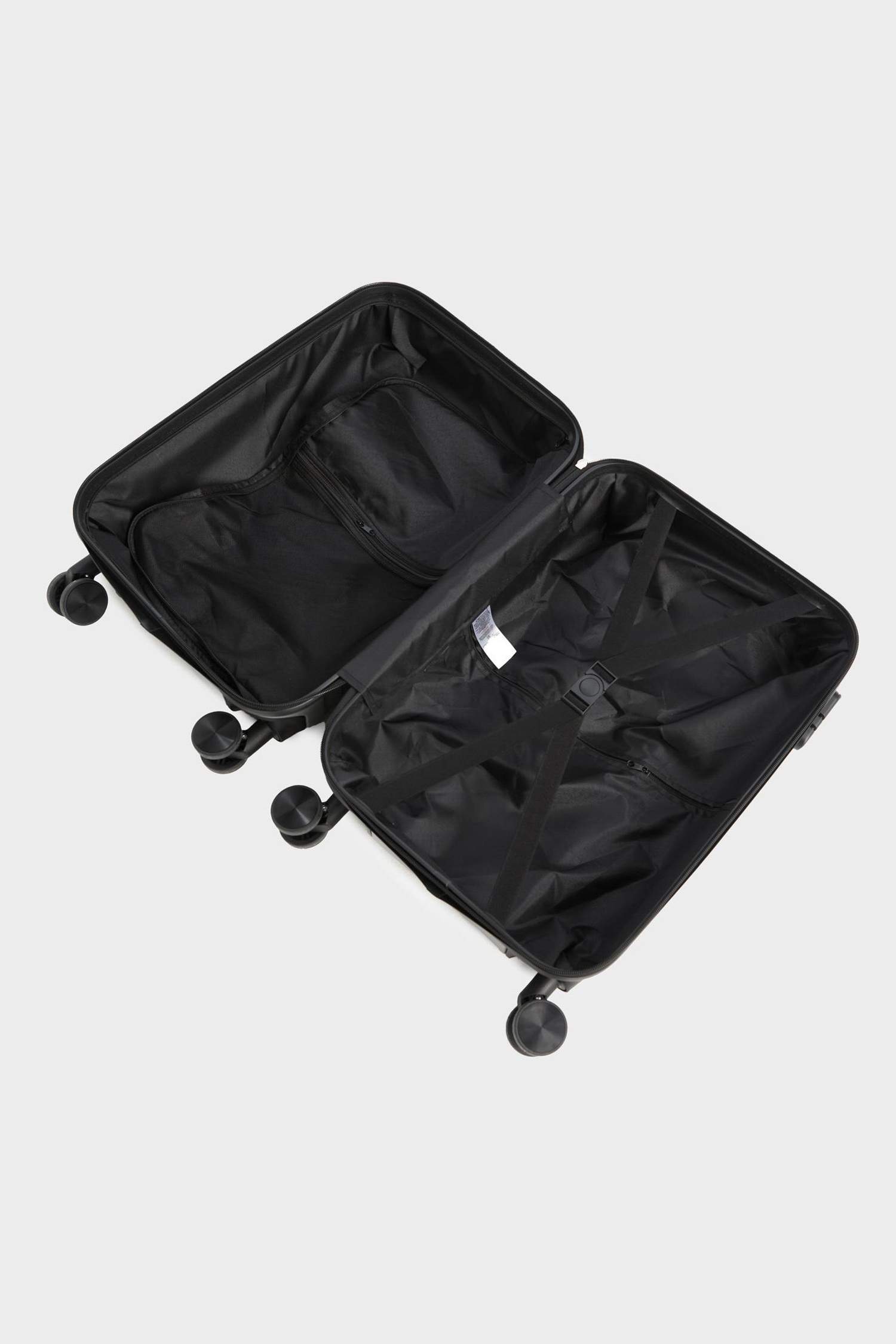 Unisex Sert Kapaklı Çekçekli Küçük Boy  Valiz