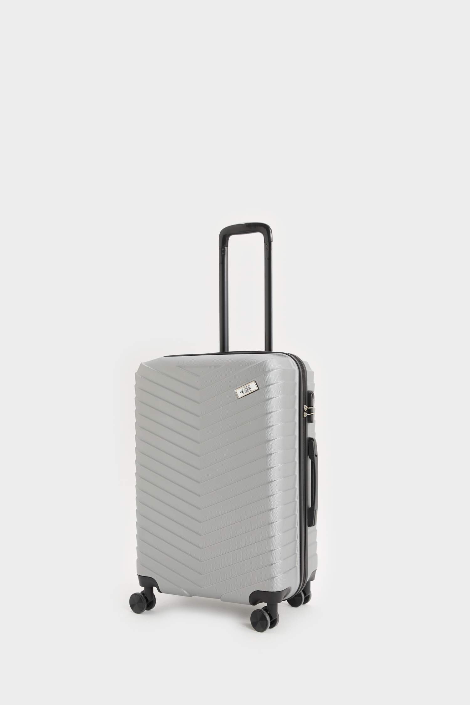 Unisex Sert Kapaklı Çekçekli Orta Boy Valiz