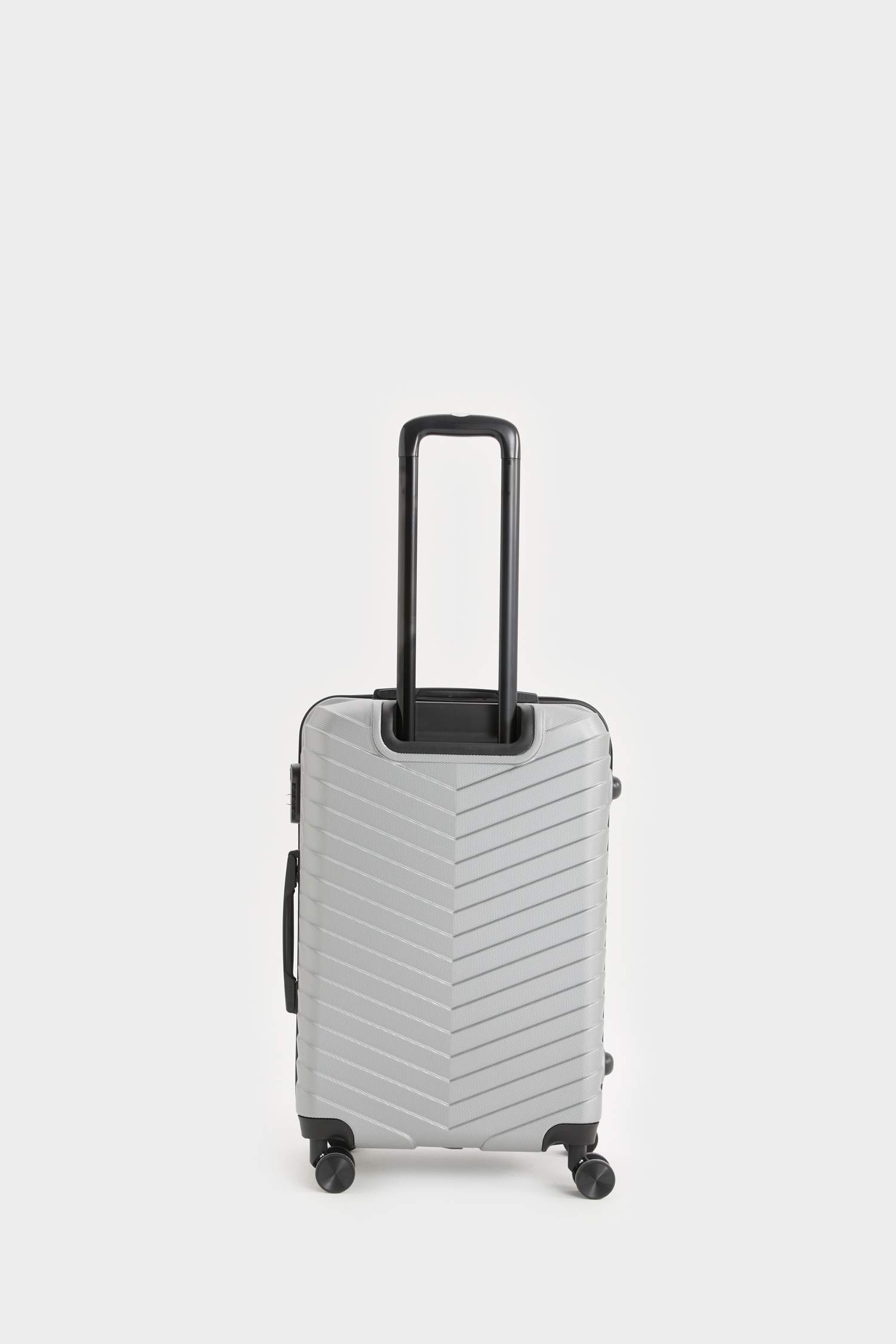 Unisex Sert Kapaklı Çekçekli Orta Boy Valiz