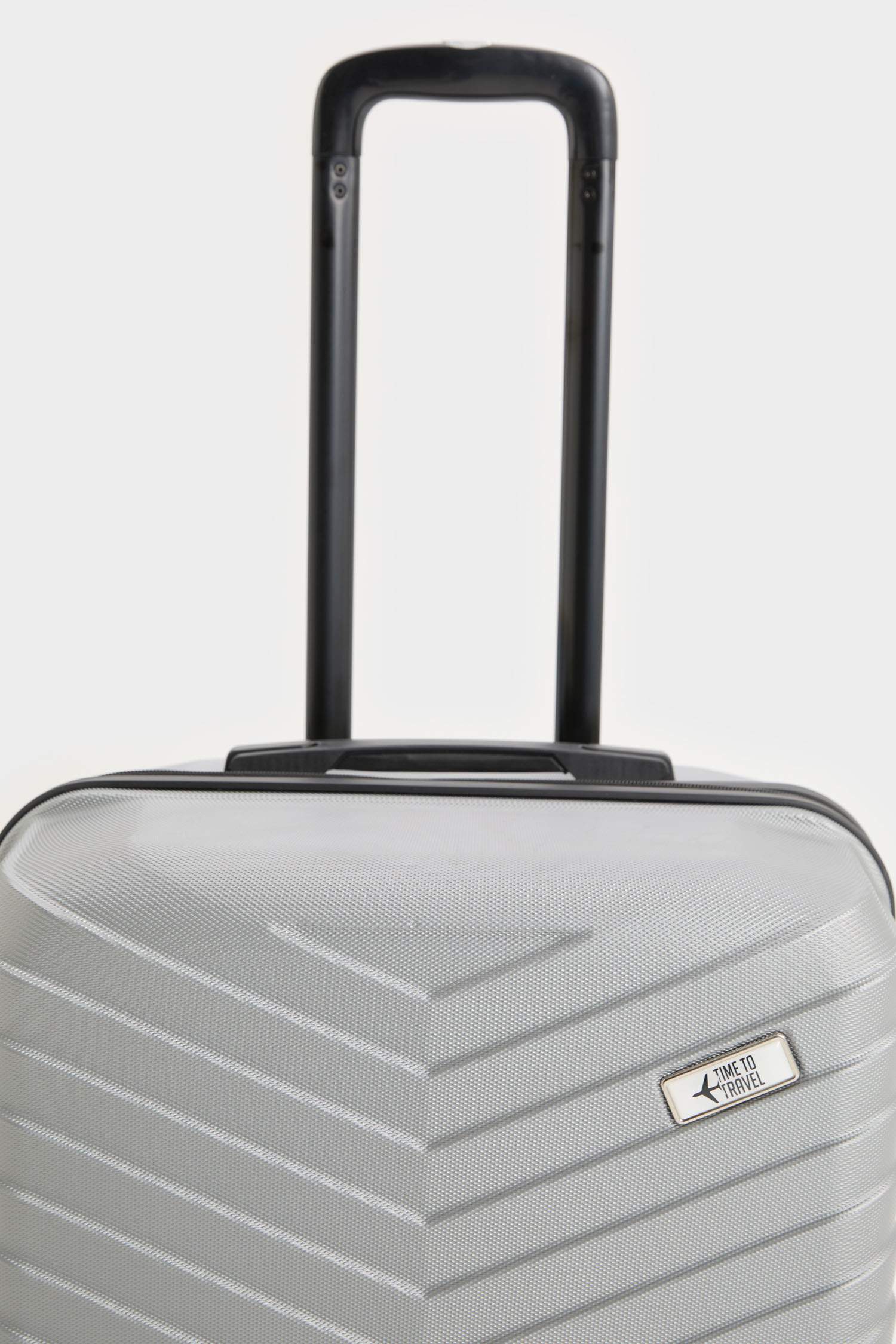 Unisex Sert Kapaklı Çekçekli Orta Boy Valiz