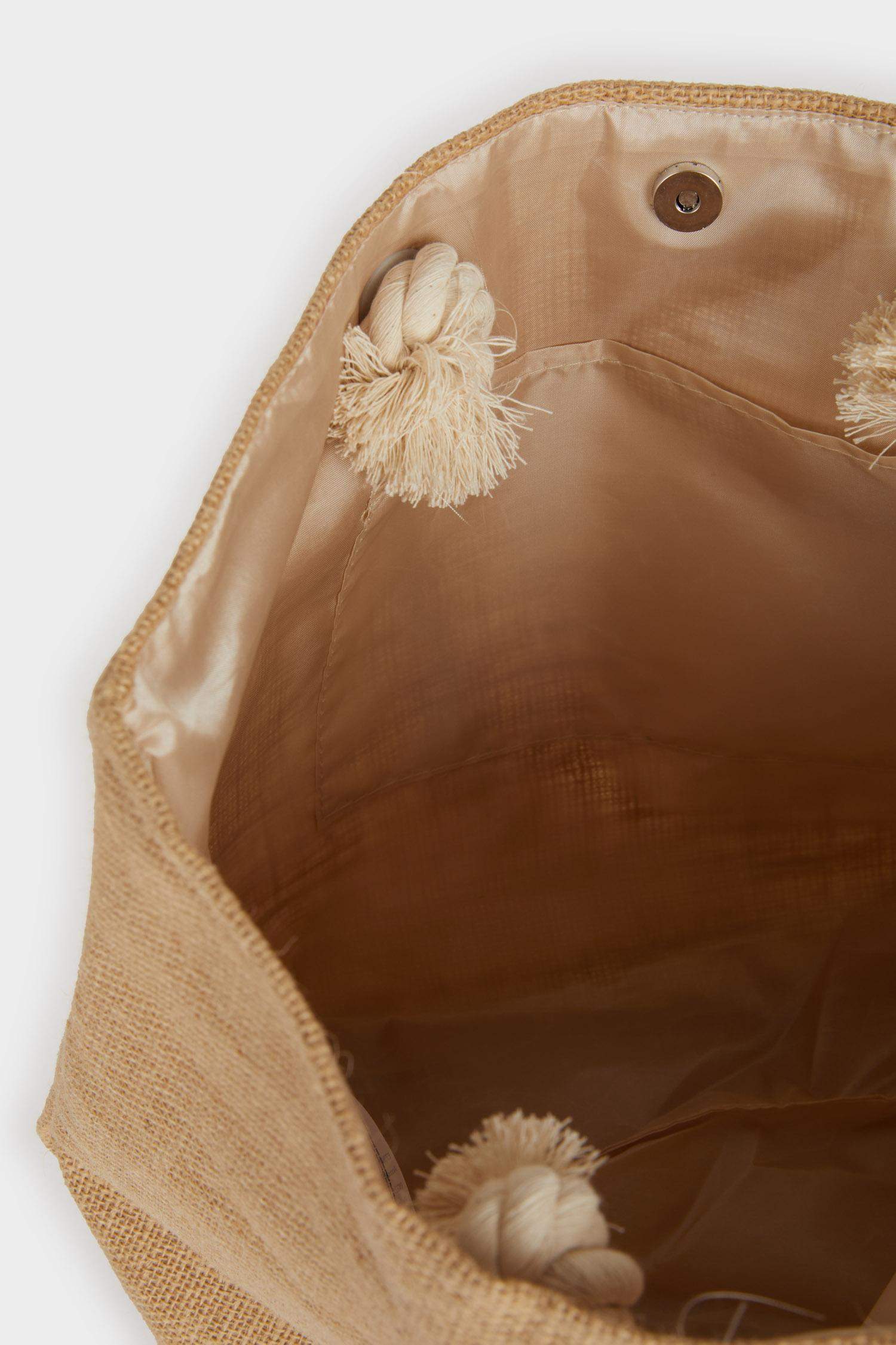 Kadın Plaj Hasır Çantası