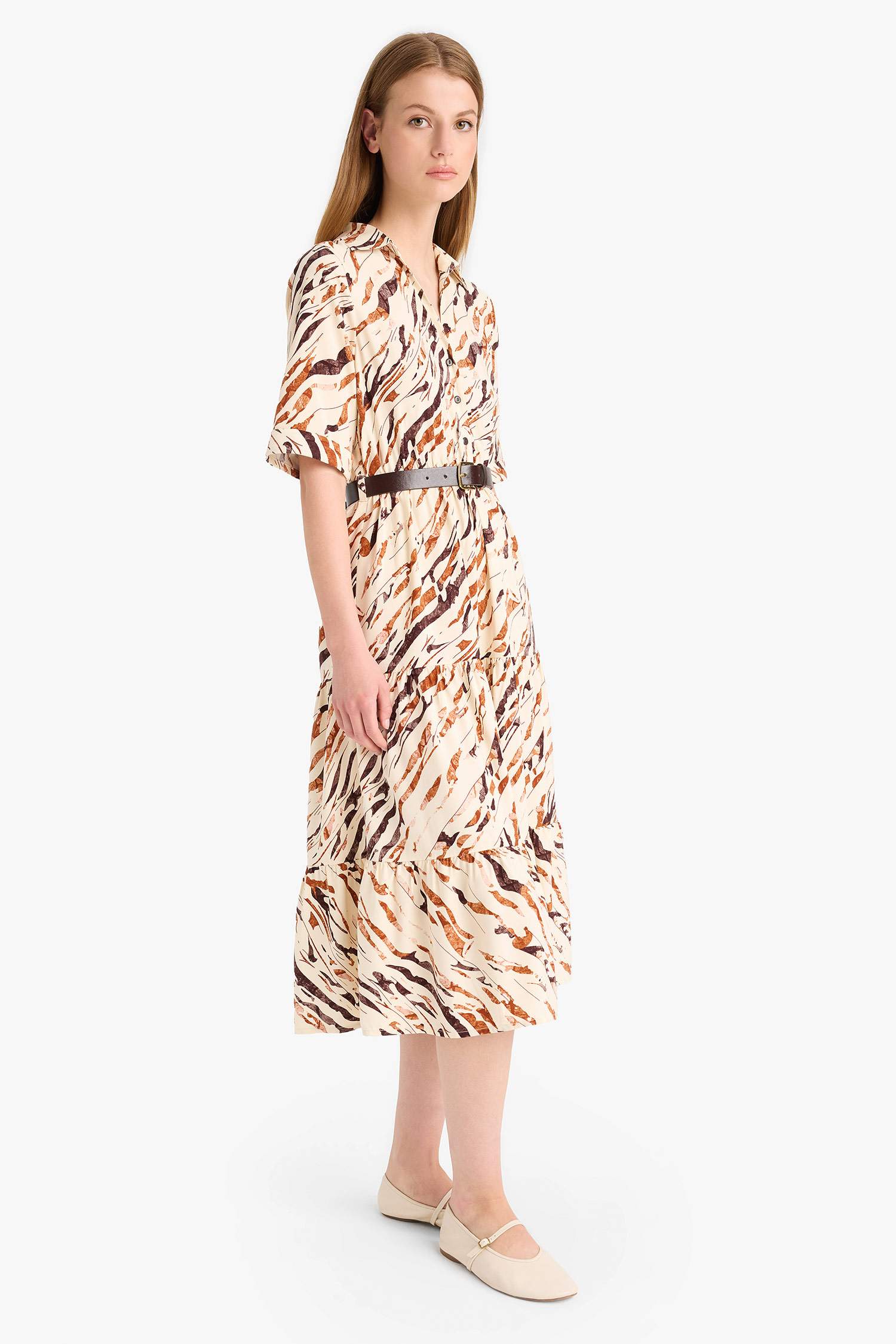 жануар жейде мойыны 3/4 Жең Қысқа жеңді тоқылған көйлек