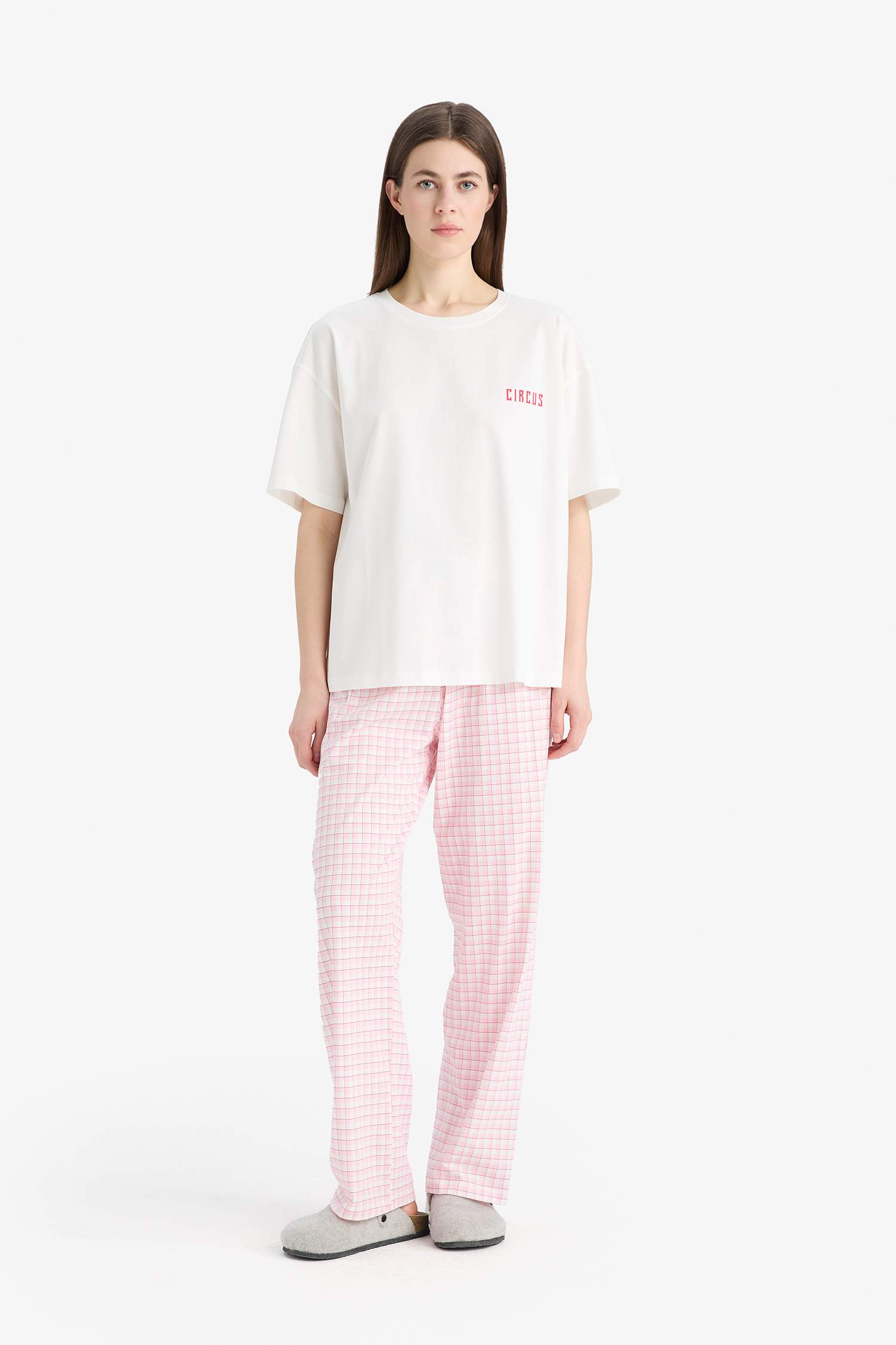 Fall in Love Regular Fit Short Sleeved 2 Piece Set