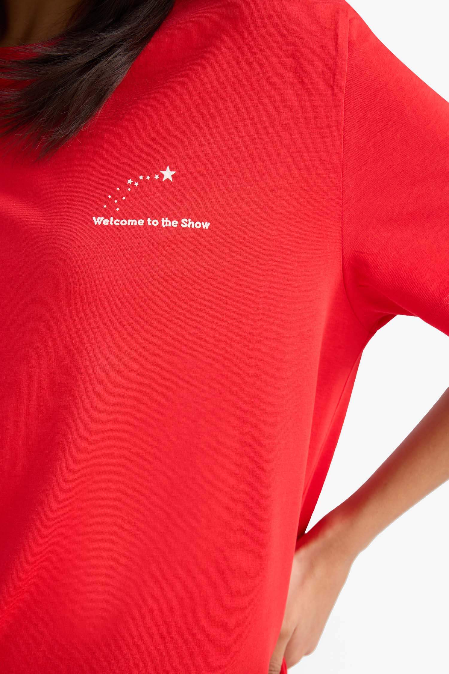 Платье Fall in Love, регулярный фит, круглый вырез, короткий рукав