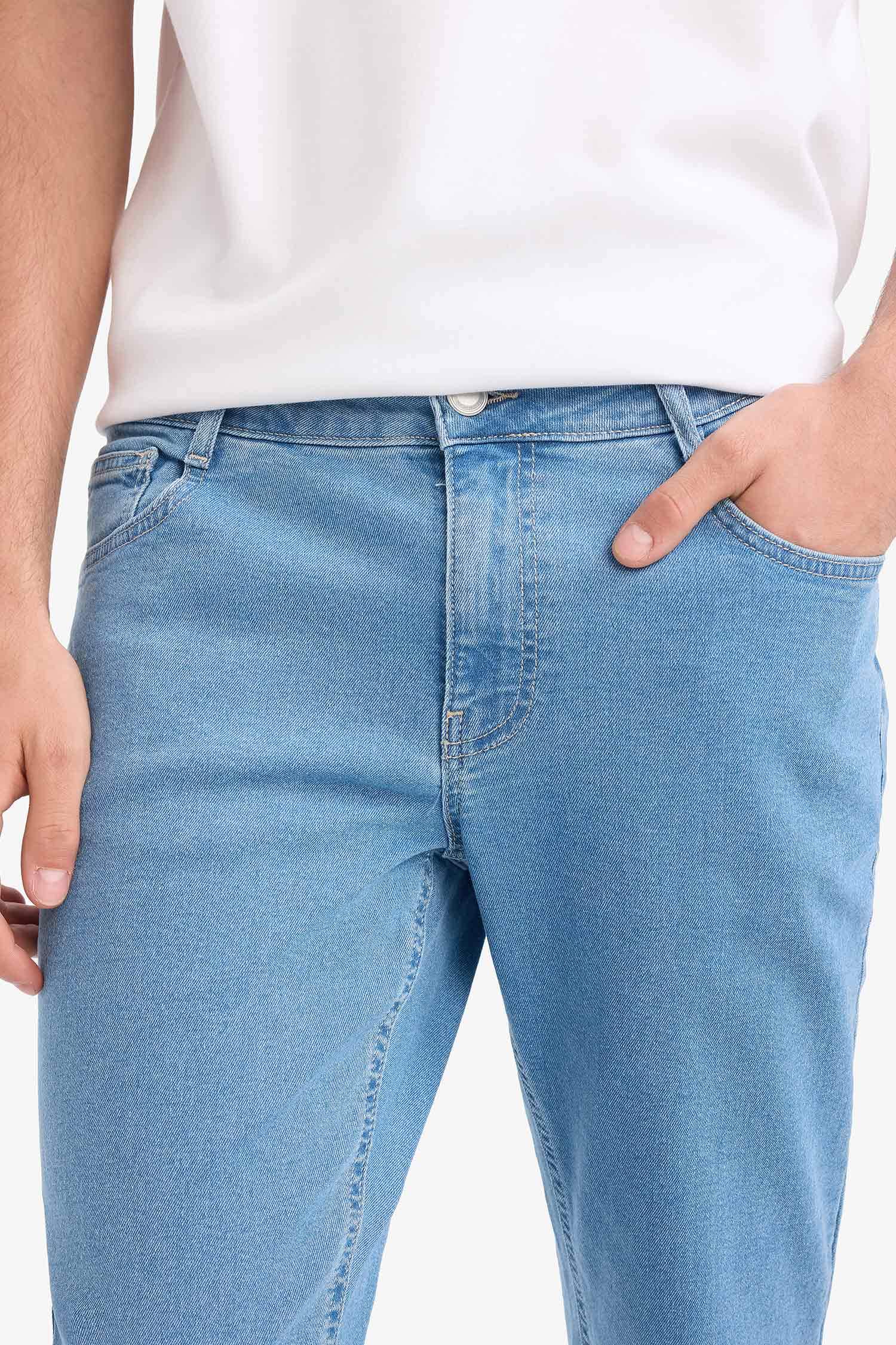 Pedro Slim Fit Dar Kalıp Normal Bel Dar Paça Jean Pantolon