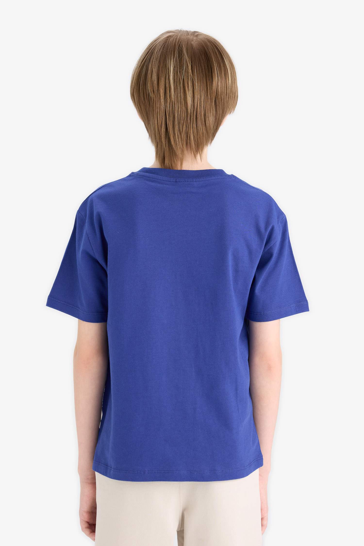 T-shirt imprimé à col rond et manches courtes pour garçon