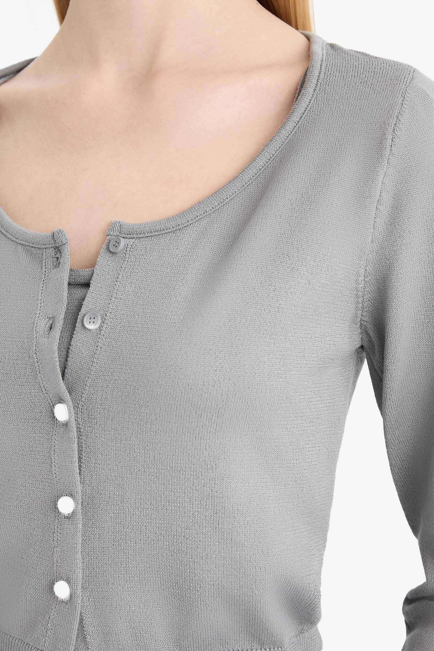 Coool Slim Fit Dar Kesim Bisiklet Yaka Triko Kazak