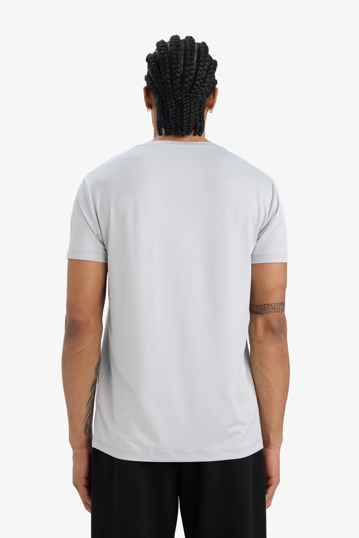 DeFactoFit Slim Fit Dar Kesim Bisiklet Yaka Esnek Kumaş Baskılı Sporcu Kısa Kollu Tişört